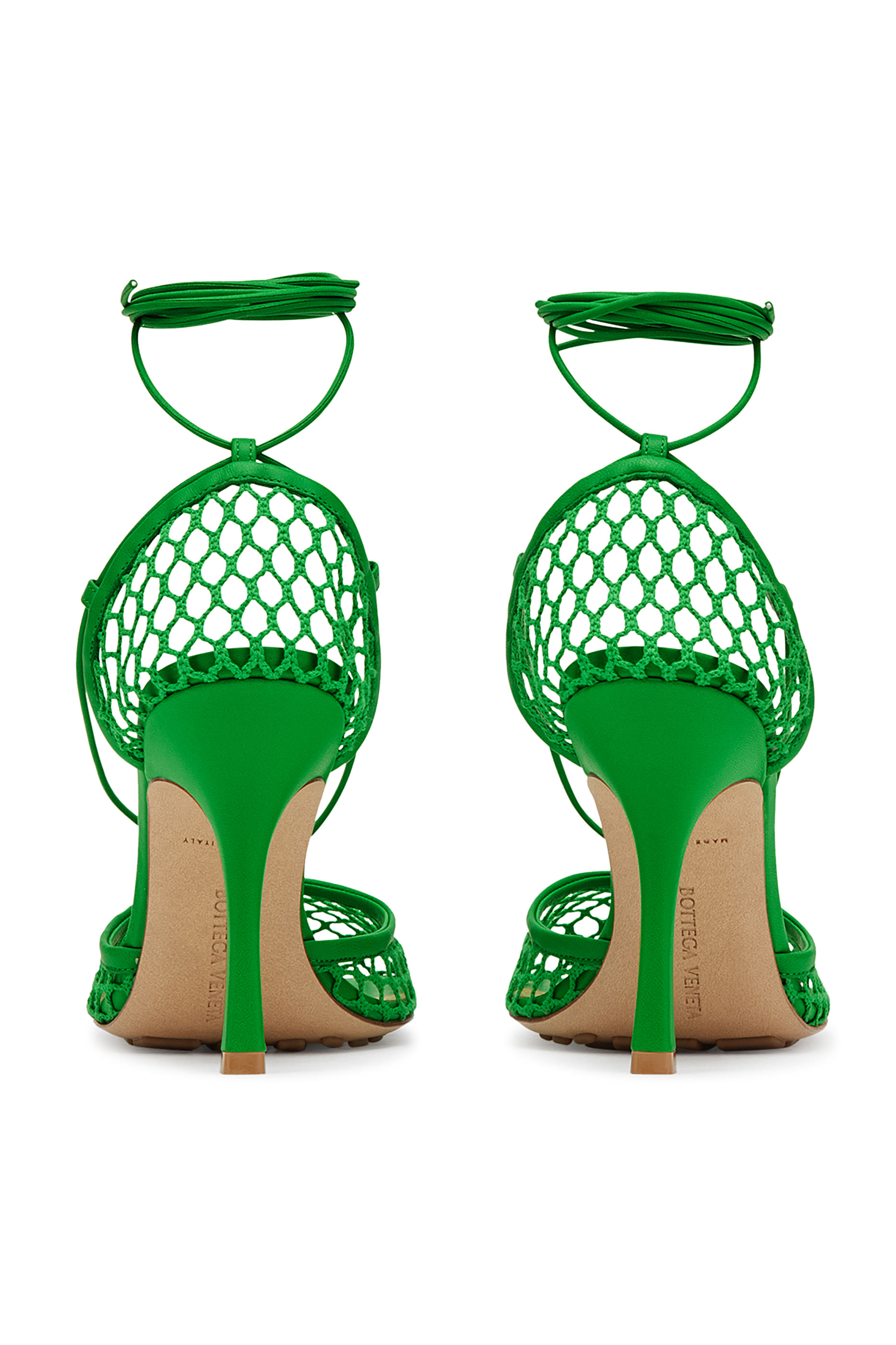 صندل جلد وقماش شبكي