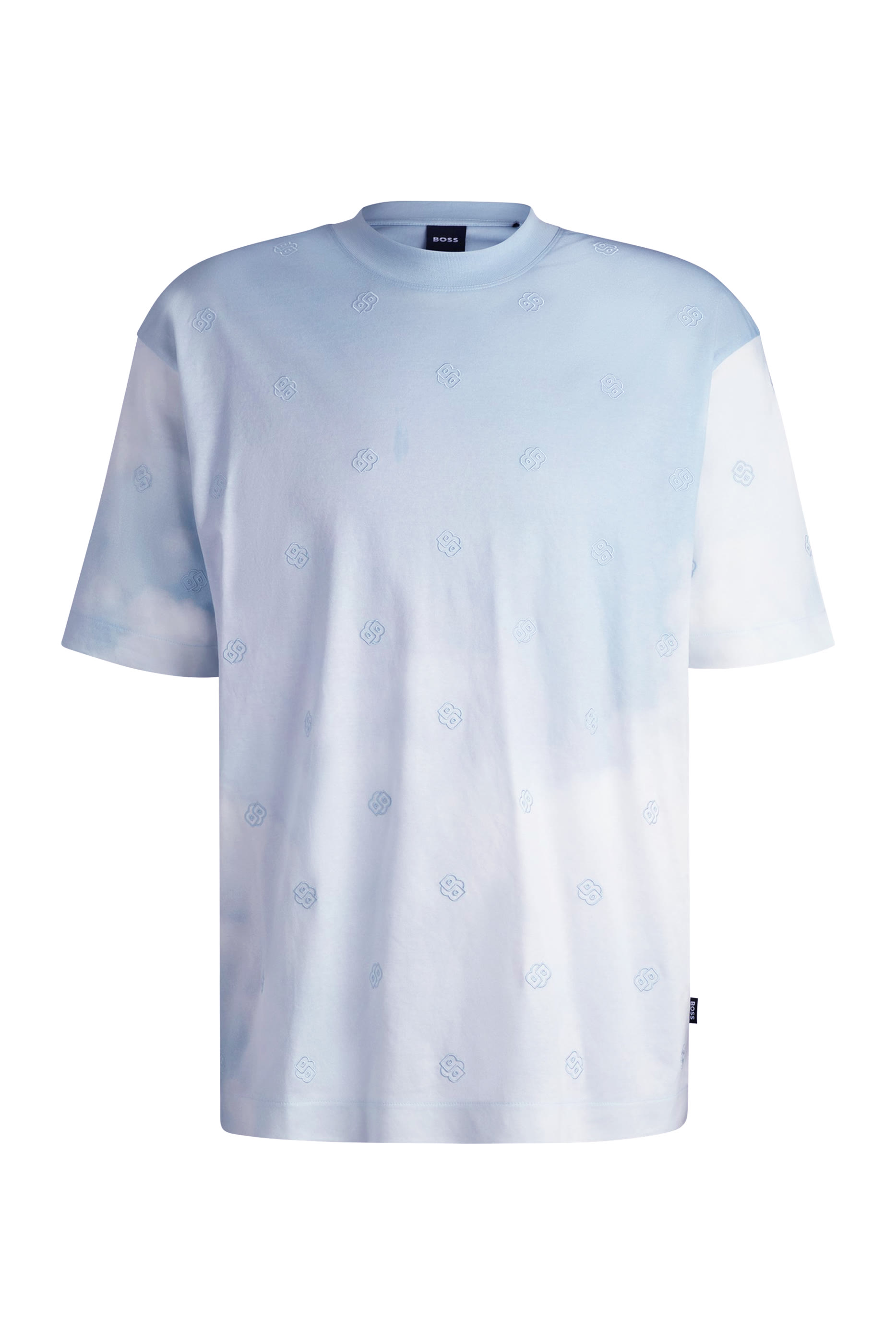 تيشيرت بنقشة حرفي شعار الماركة