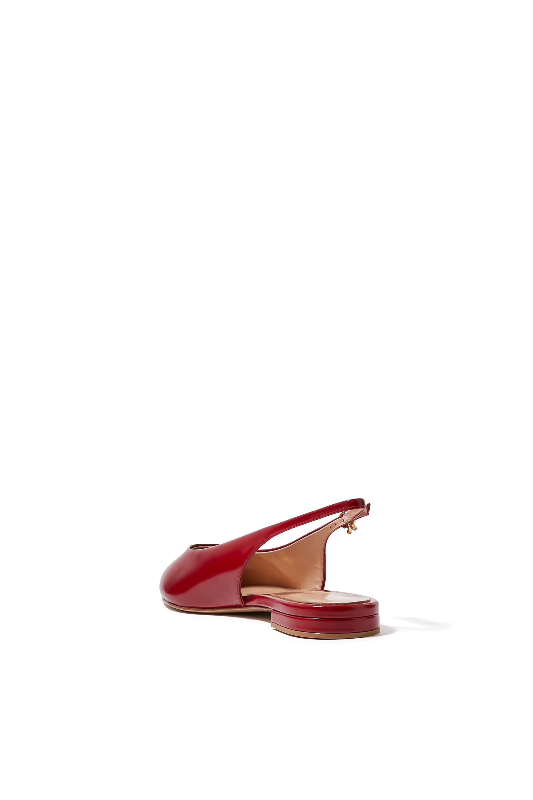 حذاء روبي بنعل مسطح بسير خلفي