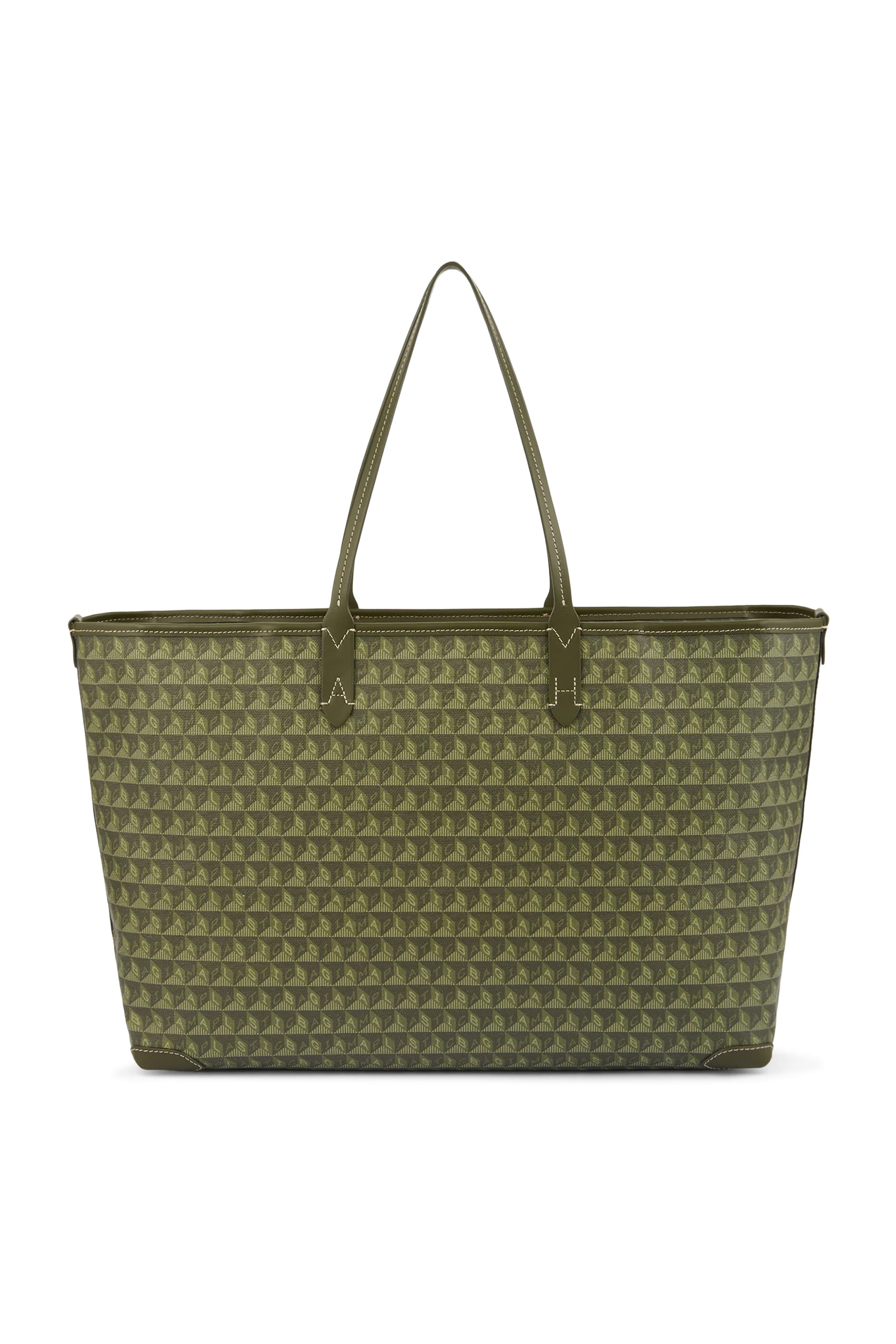 حقيبة يد اي ام ايه بلاستيك باج بسحاب ونقشة