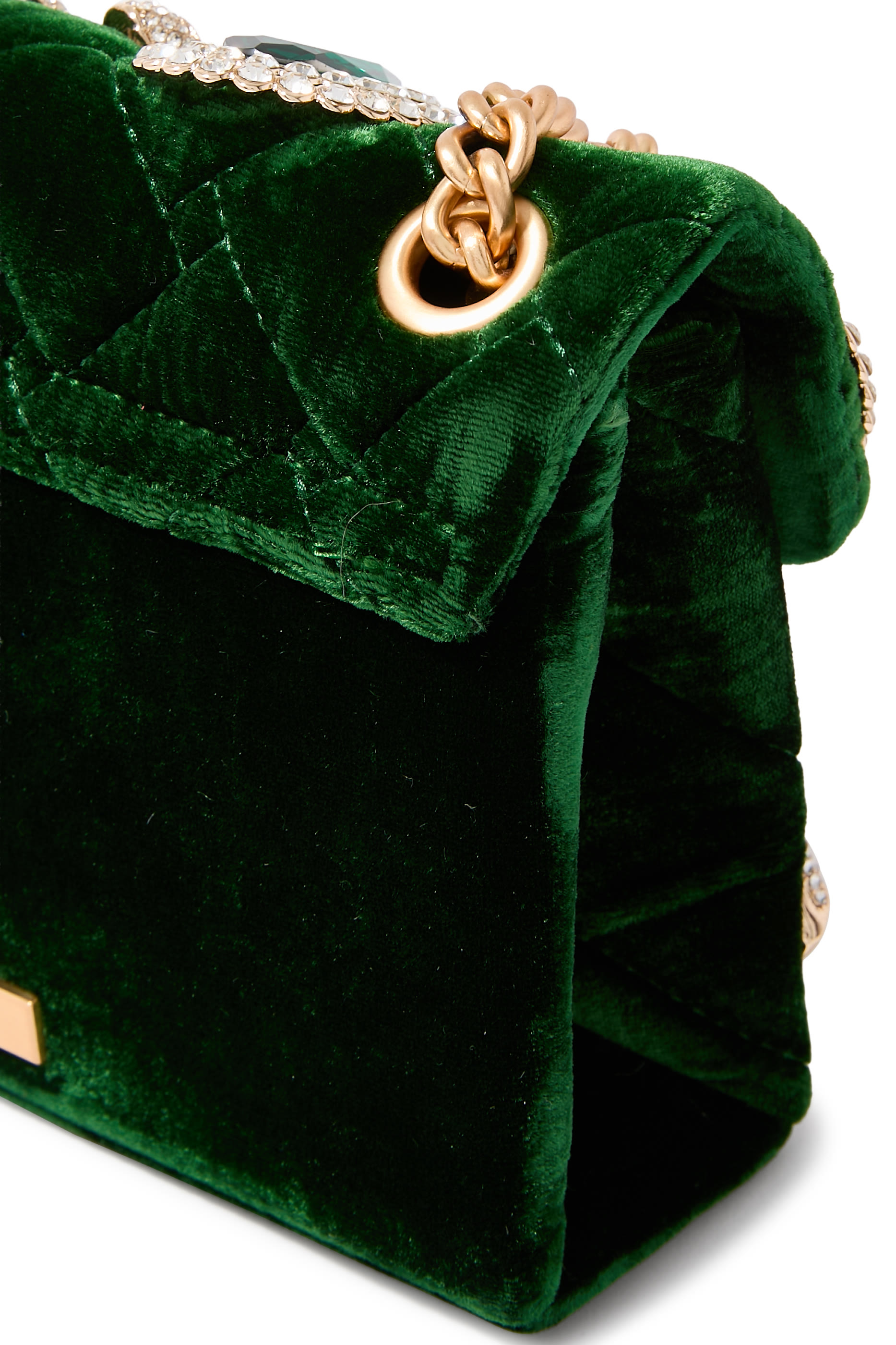 حقيبة كروس بودي صغيرة كنسينغتون قماش مخملي