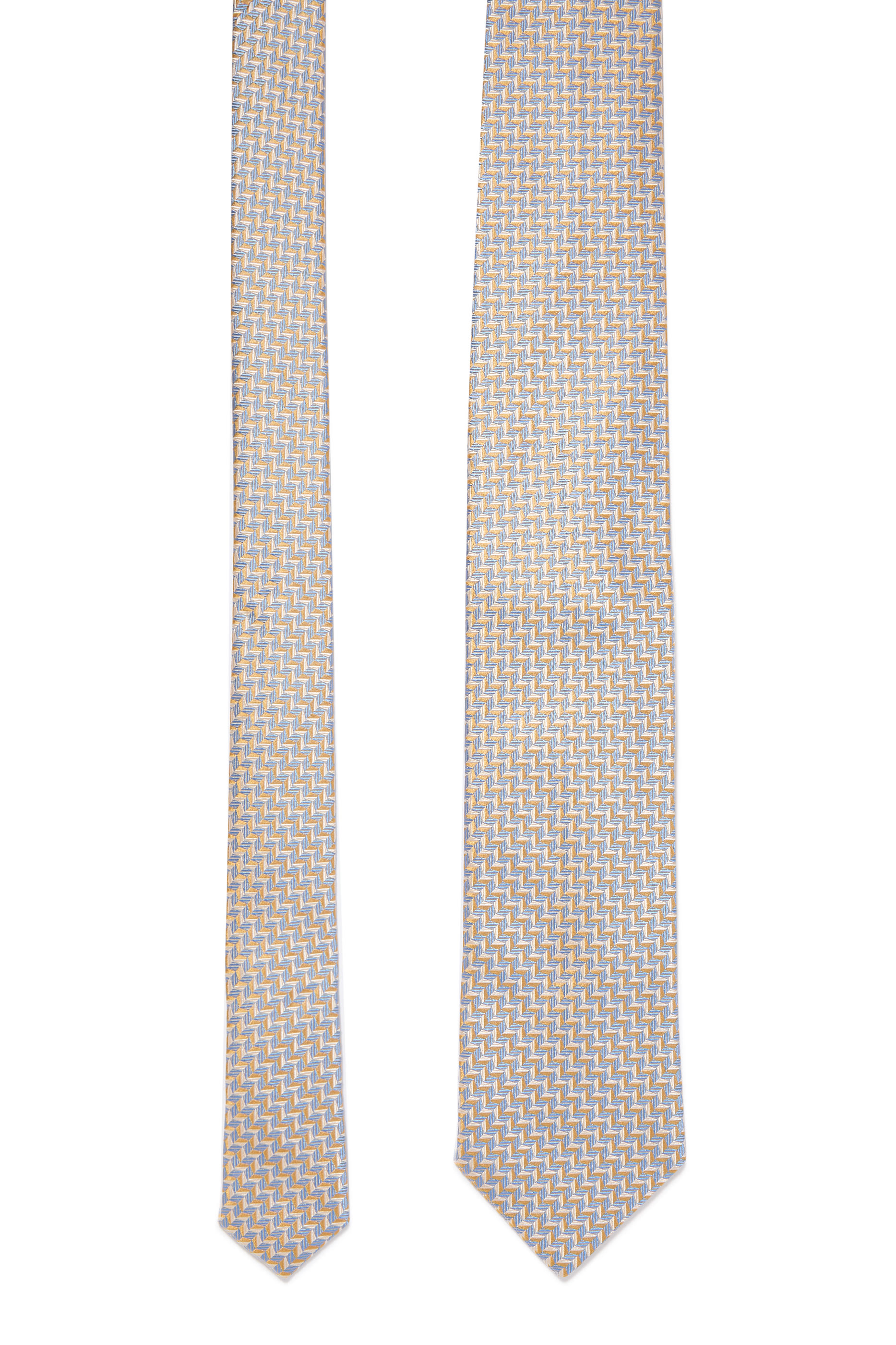 ربطة عنق بنقشة هندسية حرير