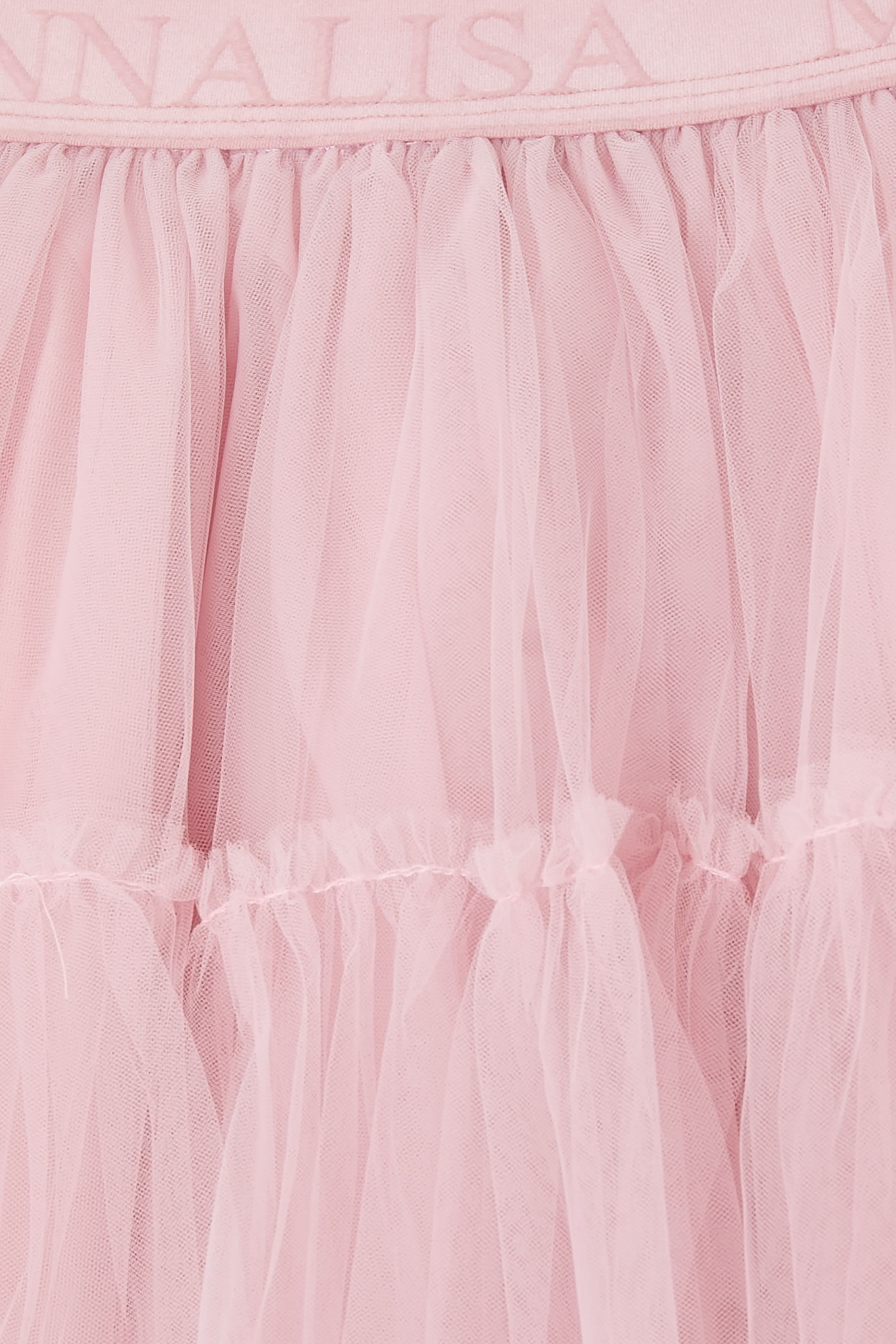 تنورة توتو بحزام خصر محفور بشعار الماركة للأطفال