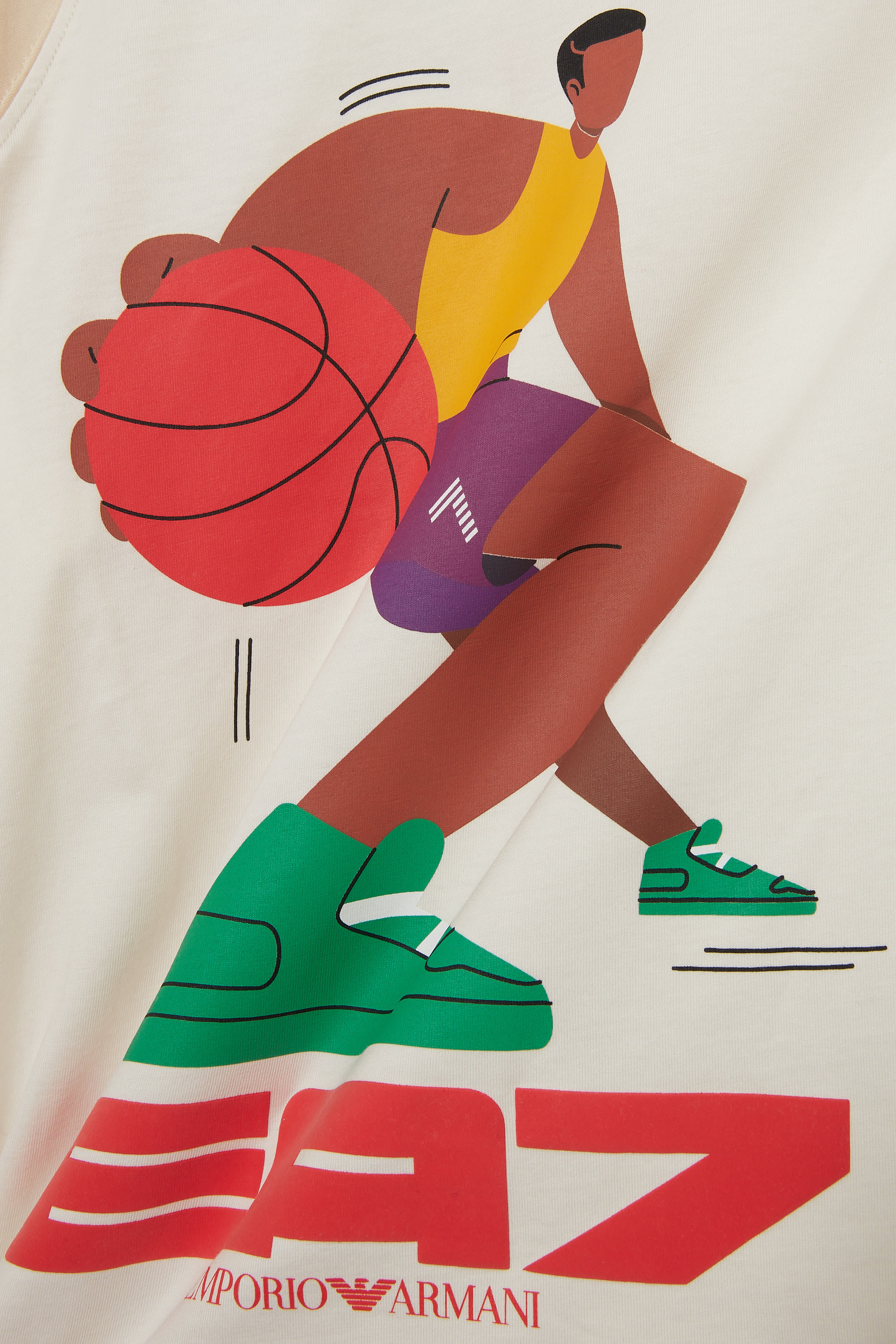 تيشيرت بنقشة غرافيكية قطن للأطفال