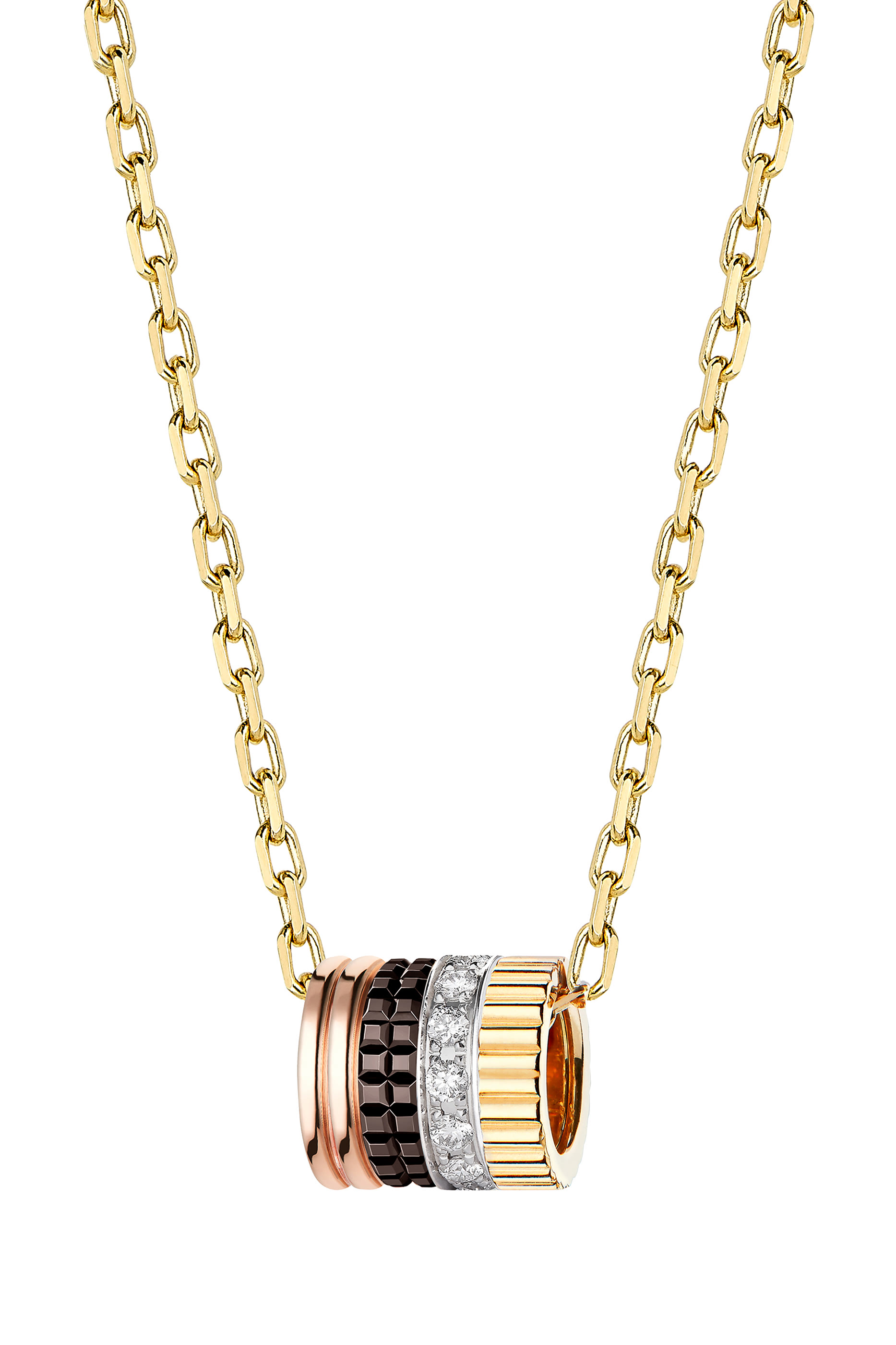 Serpent Boh&egrave;me Pendant Necklace, 18K Yellow Gold & Diamond