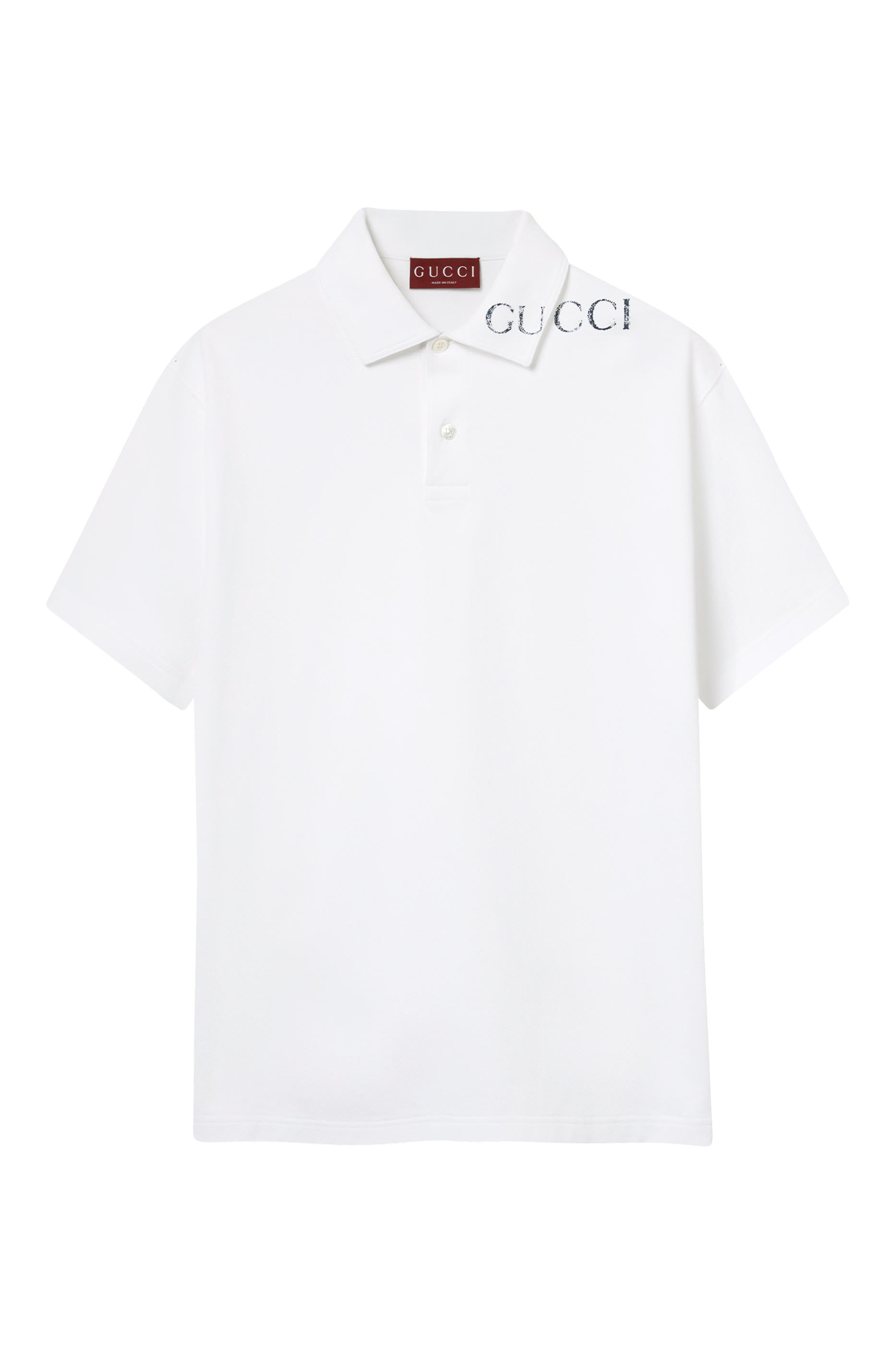 قميص بولو بطبعات قطن