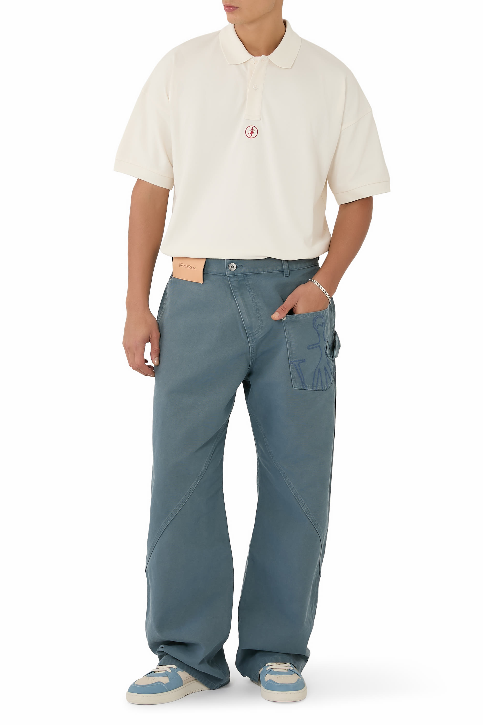 بنطال بتصميم عملي بتفاصيل ملفوفة