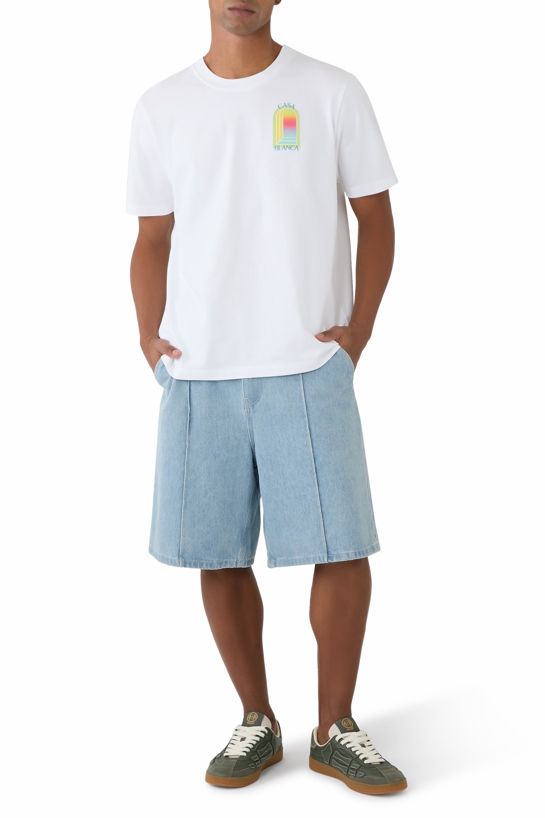 تيشيرت لارتش بطبعة بألوان متدرجة