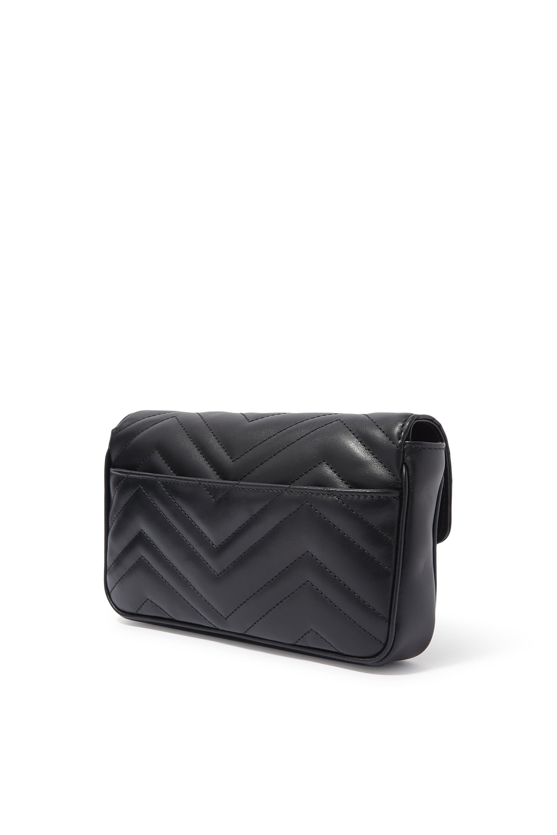 GG Marmont Mini Card Case Chain Wallet