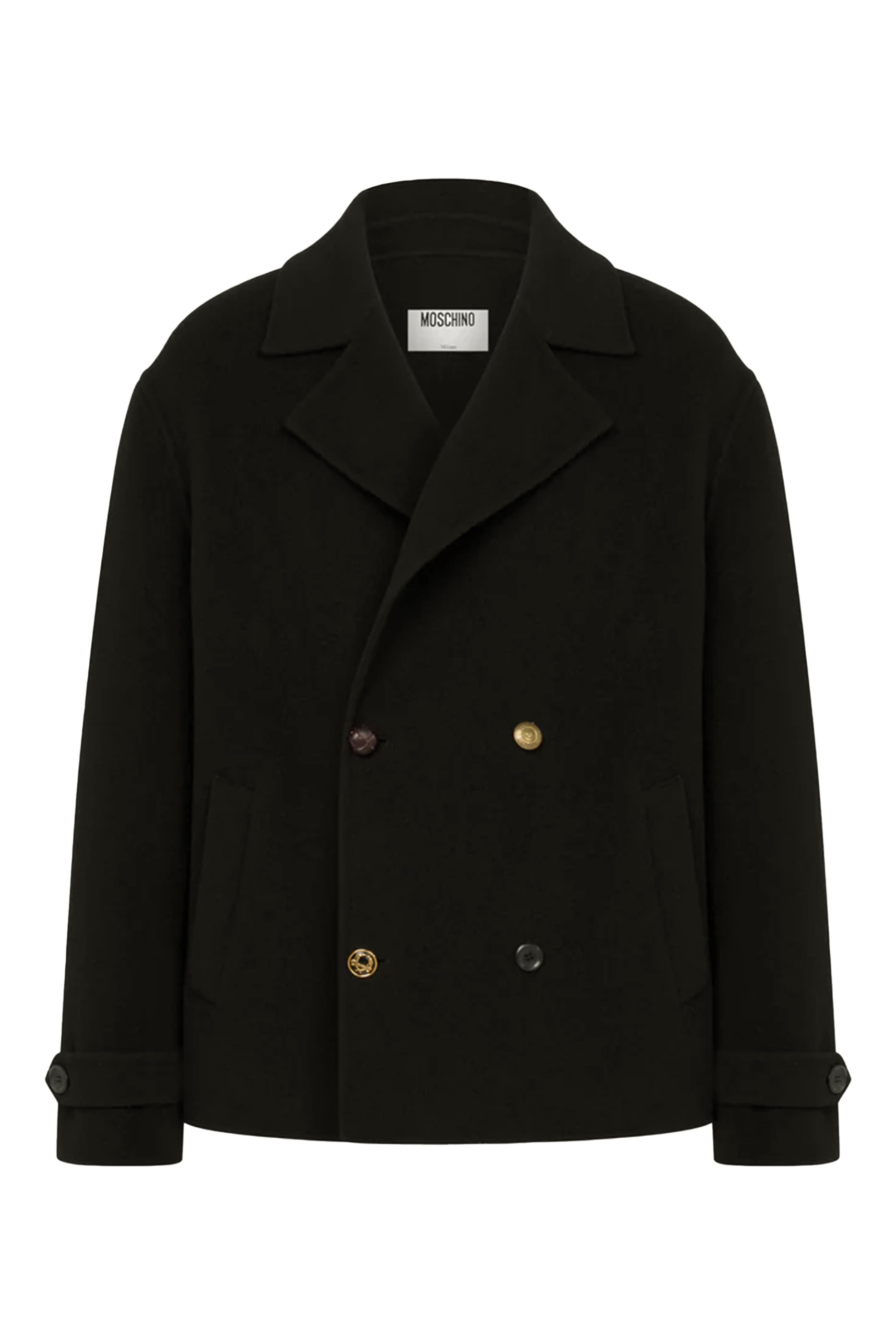 جاكيت بشعار الماركة بغصني أوراق الغار صوف