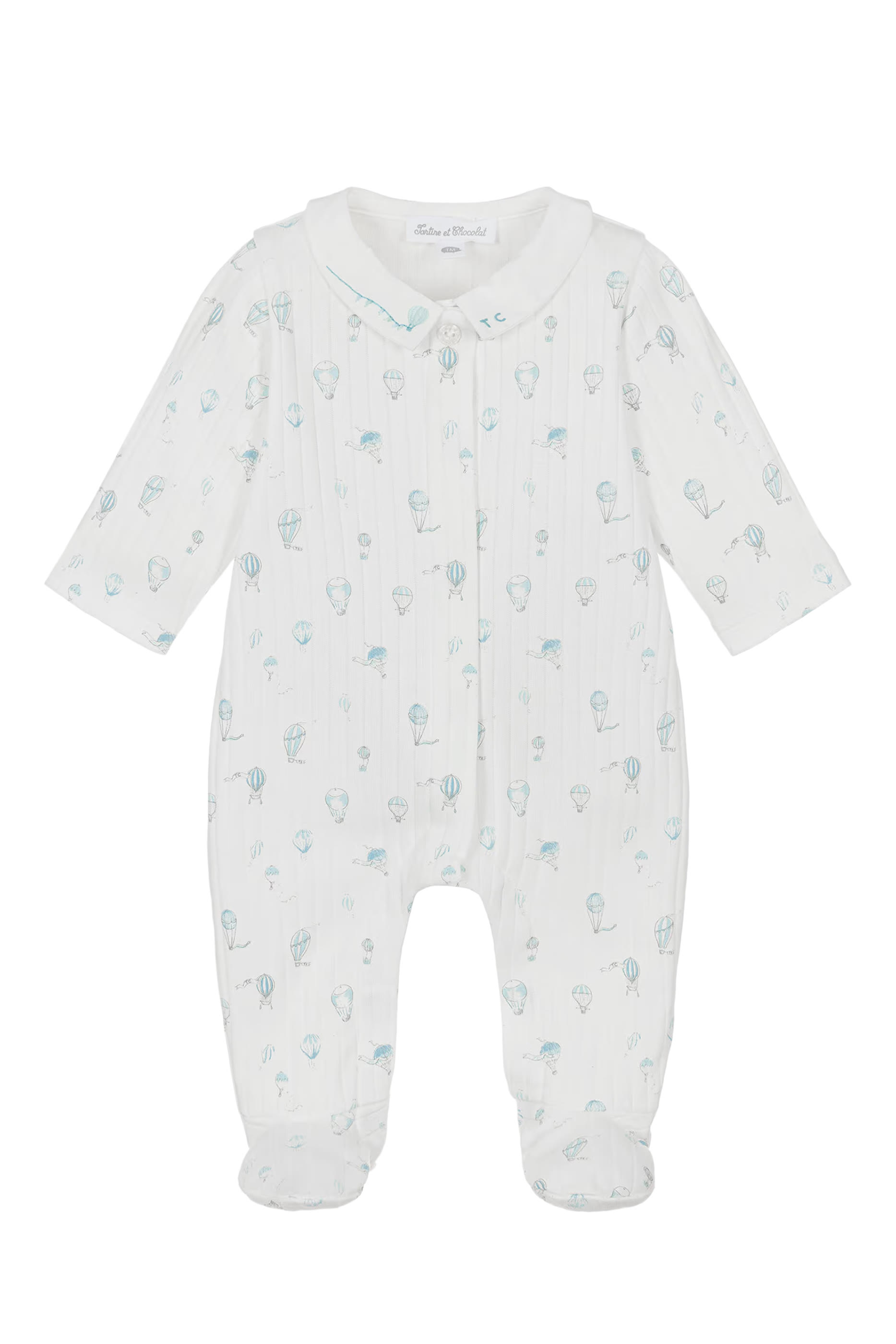 لباس قطعة واحدة بيجامة بنقشة للأطفال