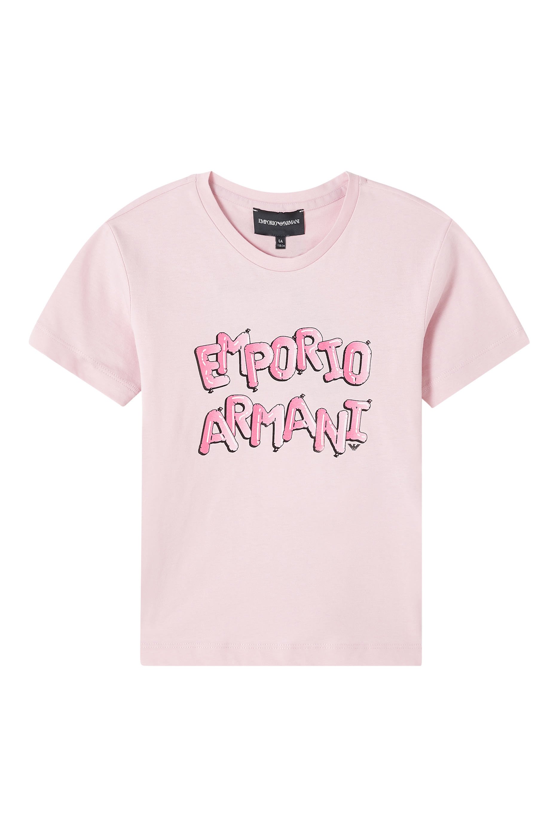 تيشيرت بشعار الماركة قطن للأطفال