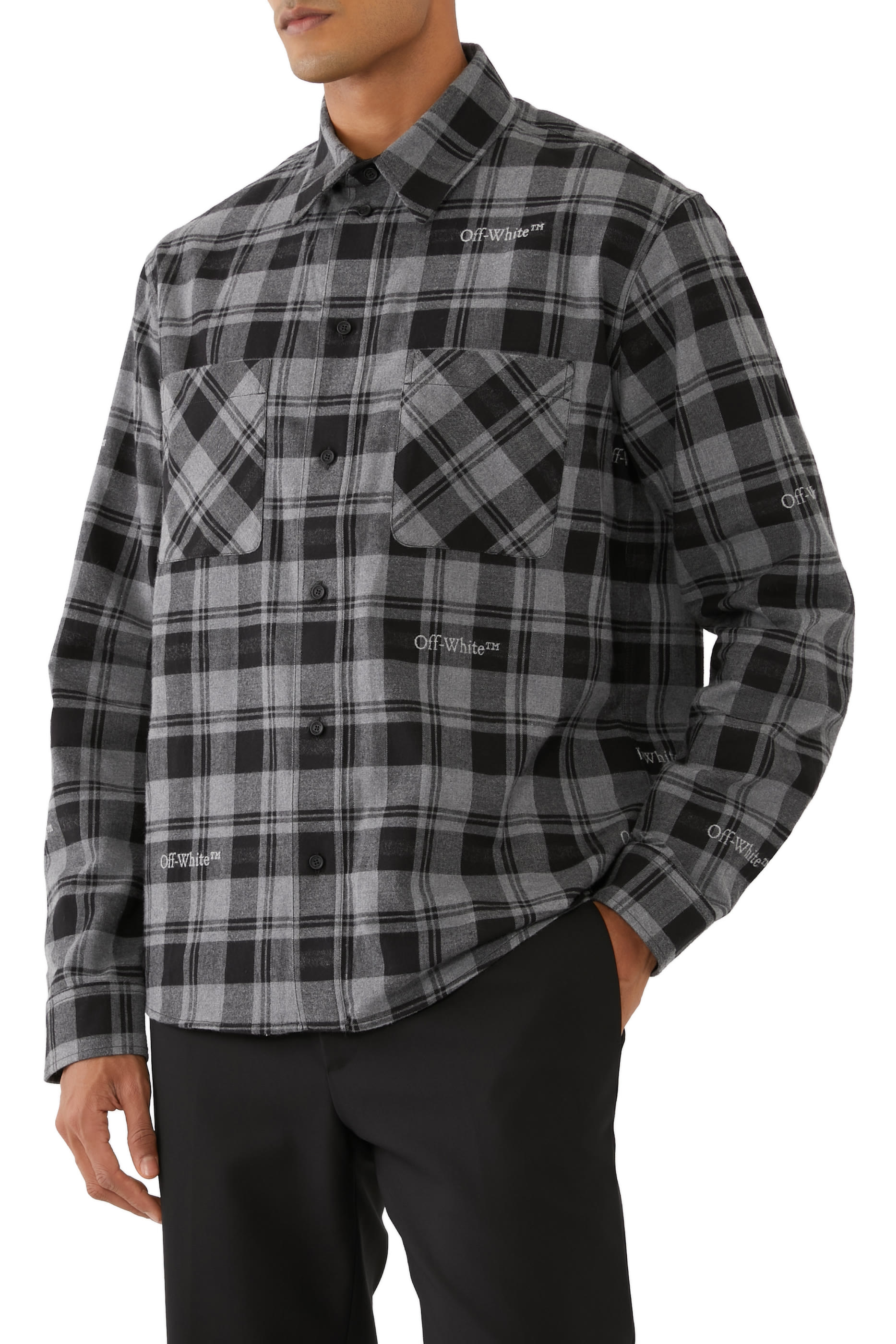 قميص فلانيل بنقشة مربعات