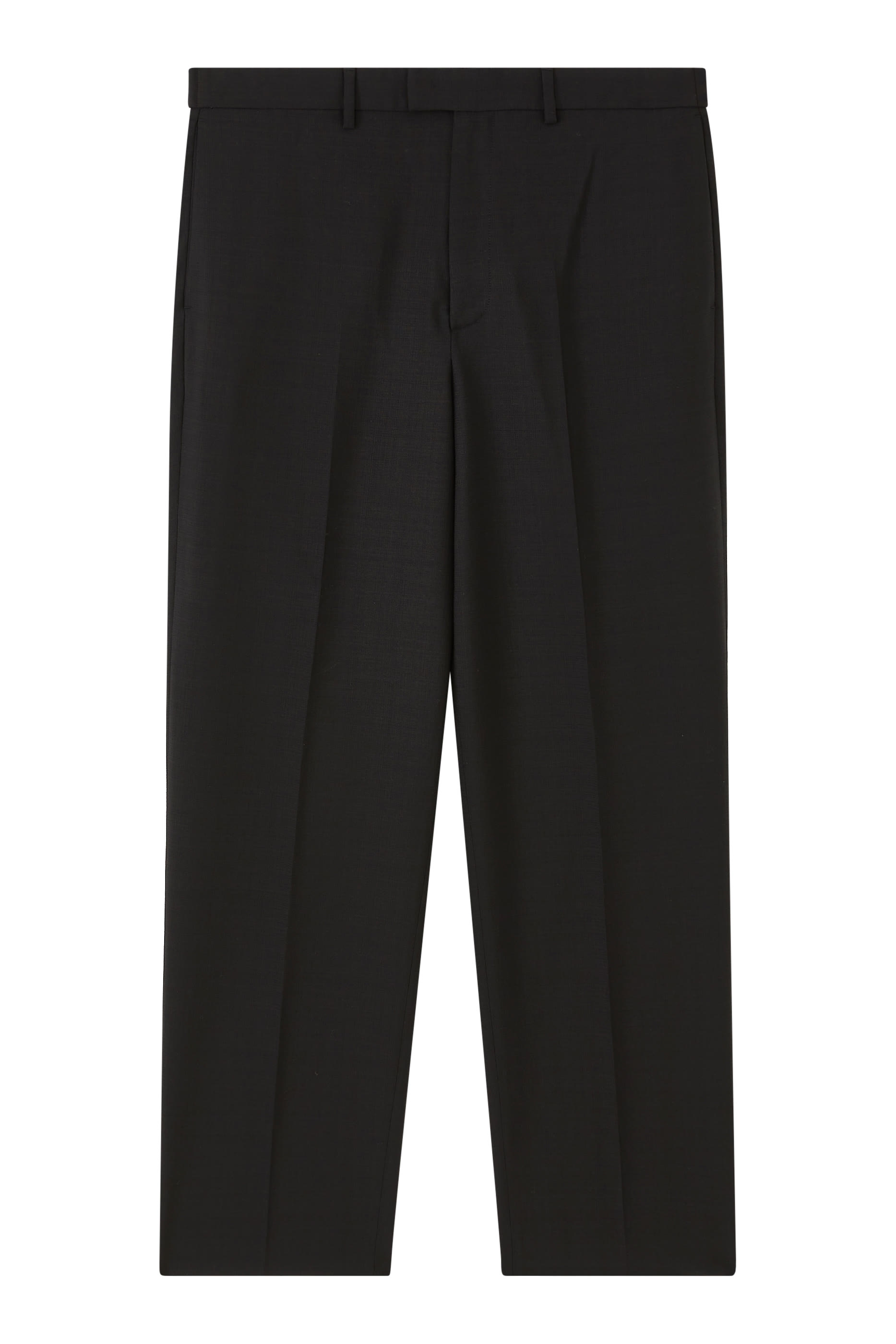 بنطال بقصة ساق مستقيمة وخصر مطاطي