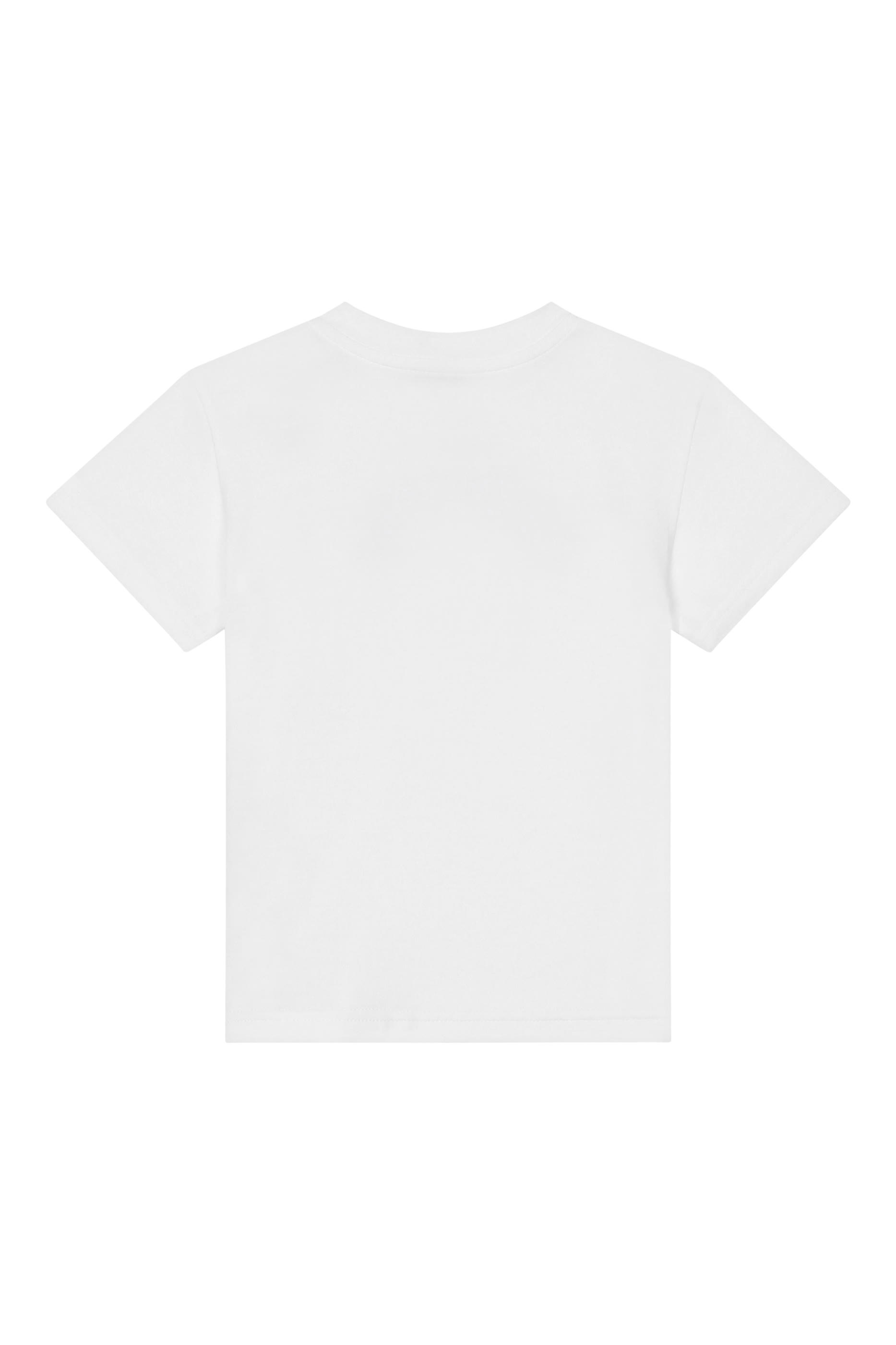 تيشيرت بأكمام قصيرة بشعار الماركة للأطفال