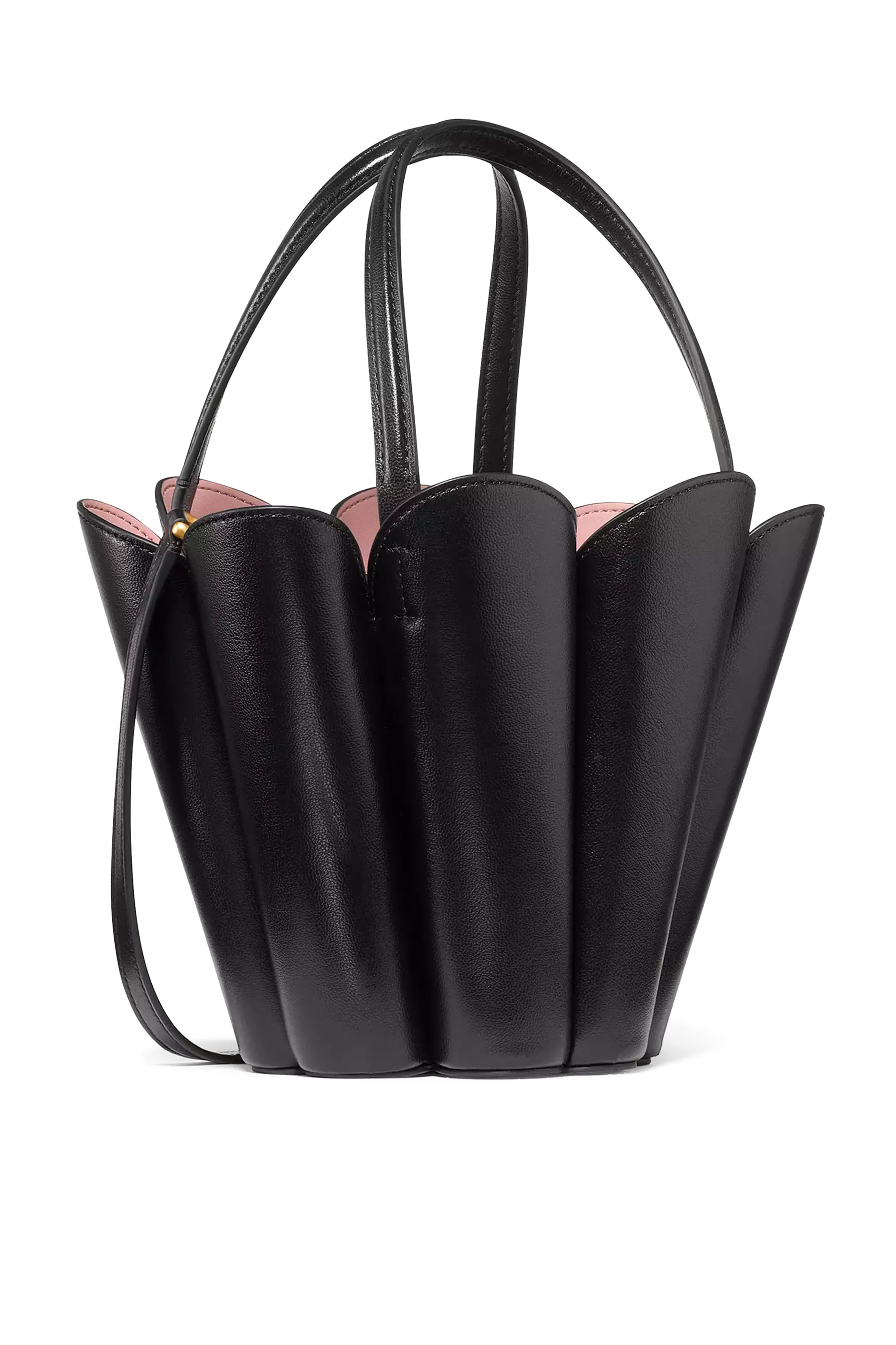 حقيبة باكيت بنقشة زهور بشكل بستوني