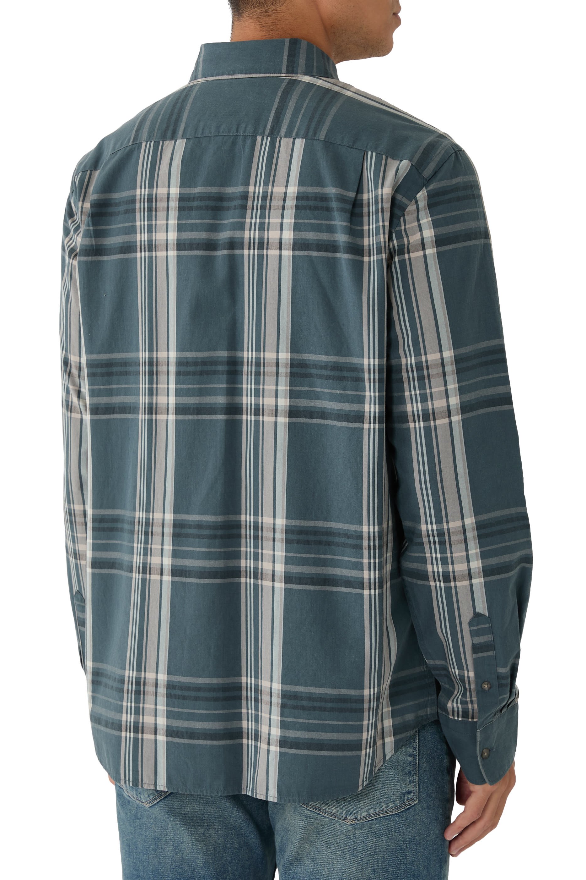 قميص لوريمر بأكمام طويلة ونقشة مربعات