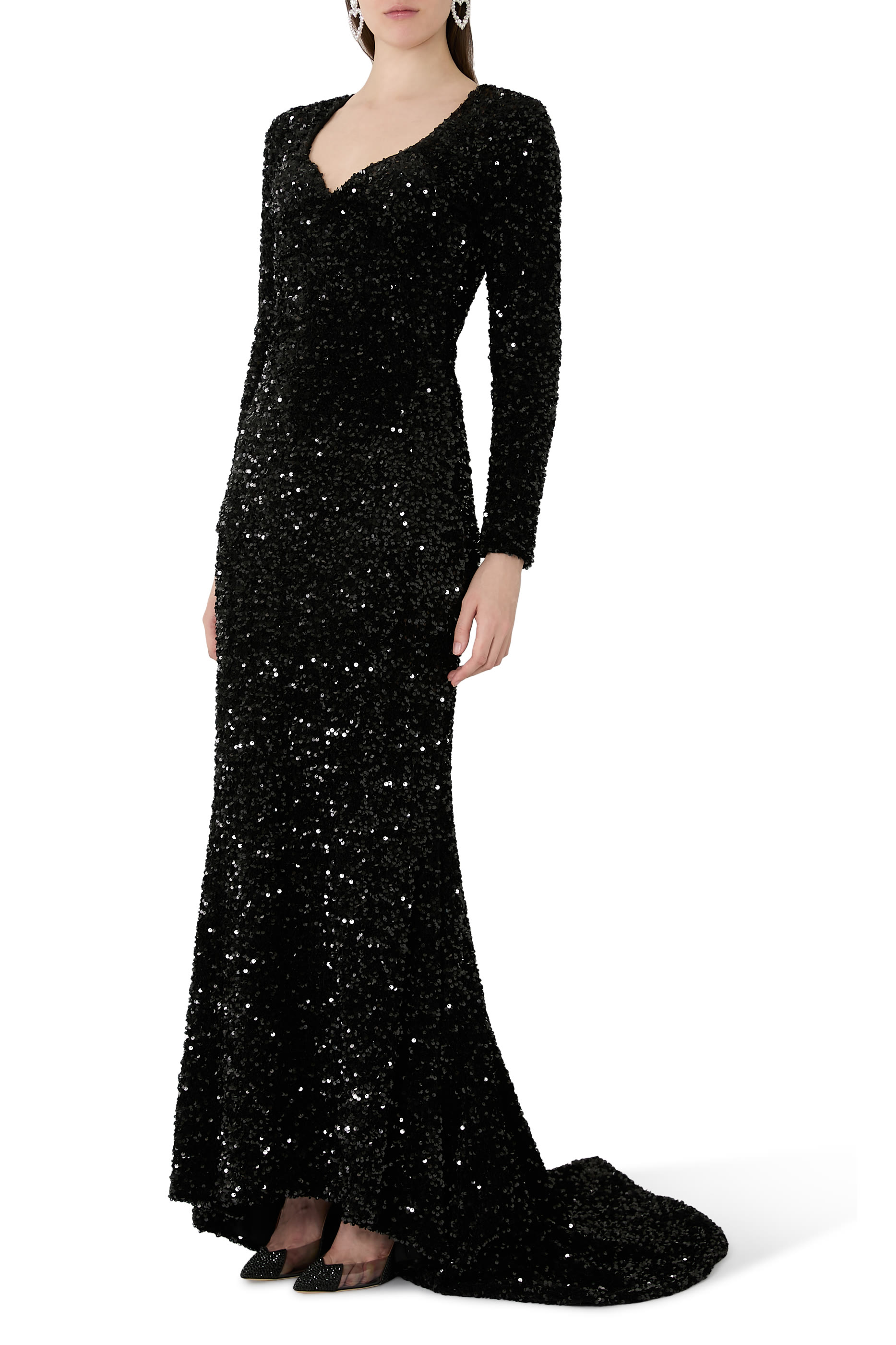 فستان سهرة كيا قماش مطاطي