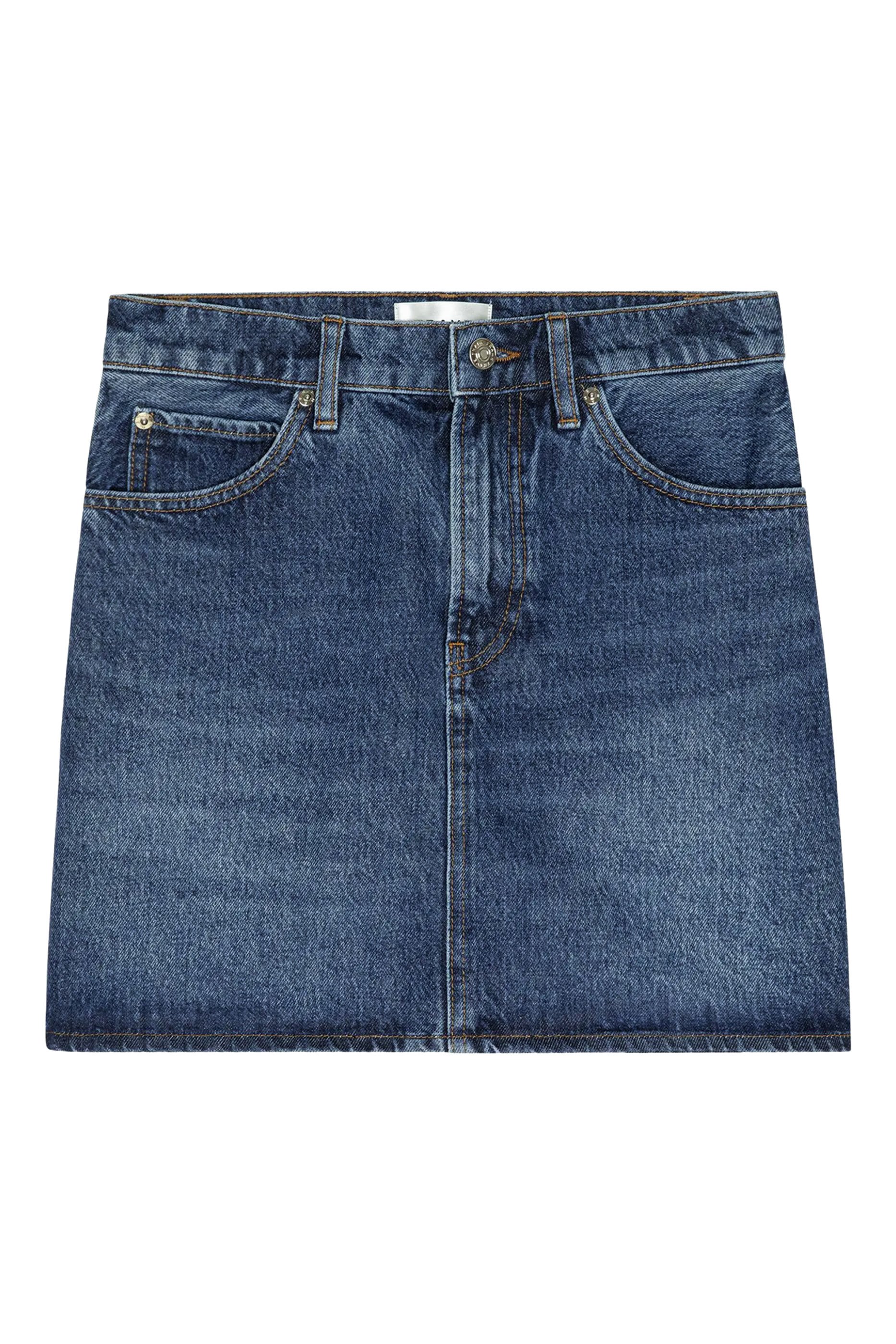 تنورة أكيومن قصيرة بخصر مرتفع