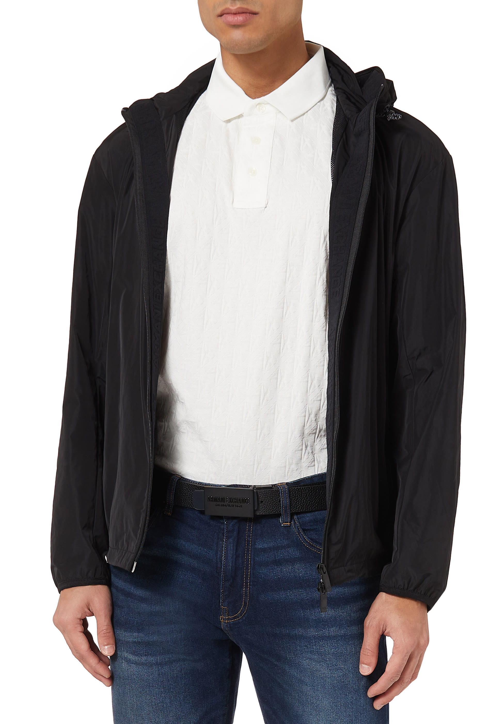 حزام بشعار الماركة جلد