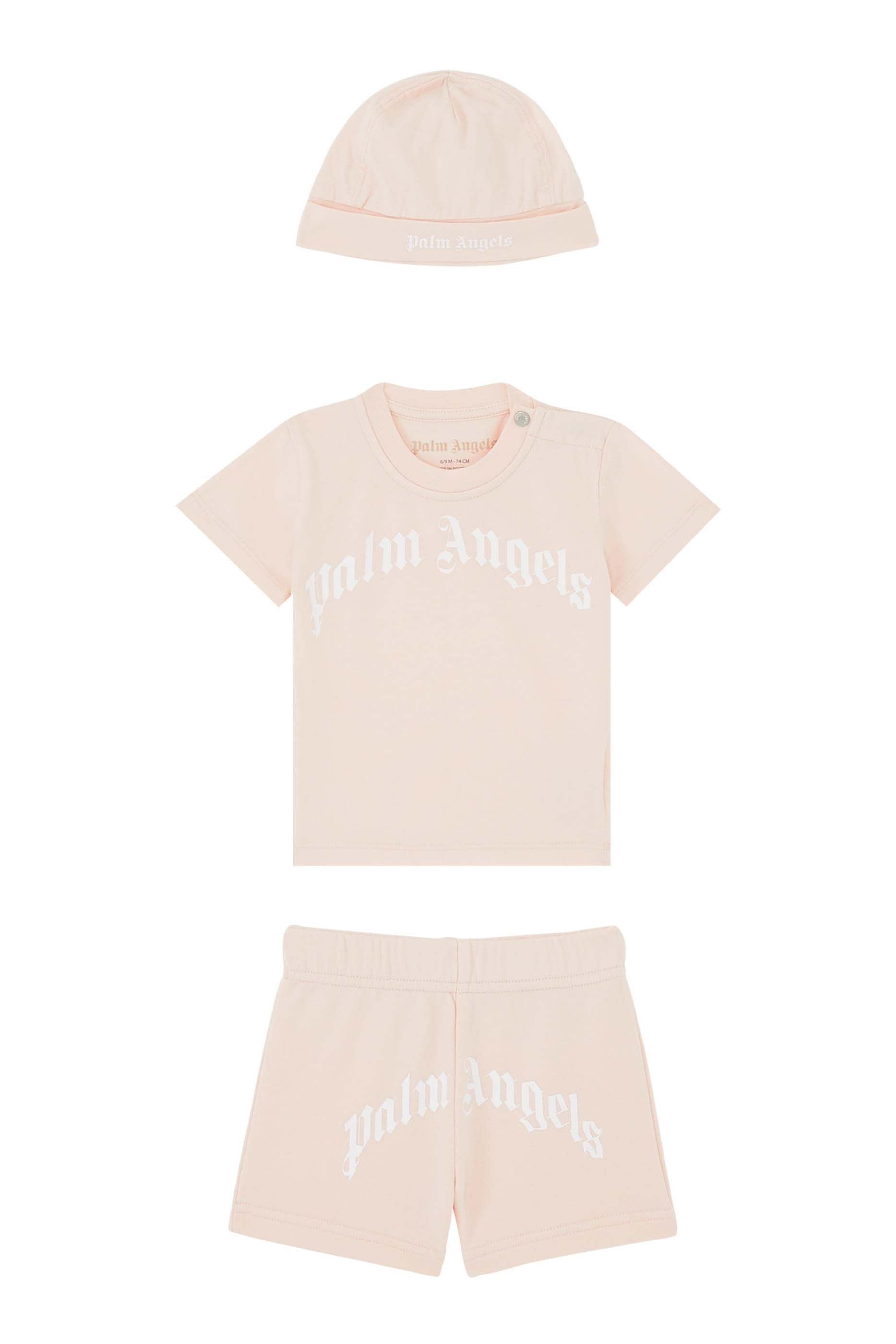 طقم لباس قطعة واحدة للأطفال بطبعة شعار الماركة