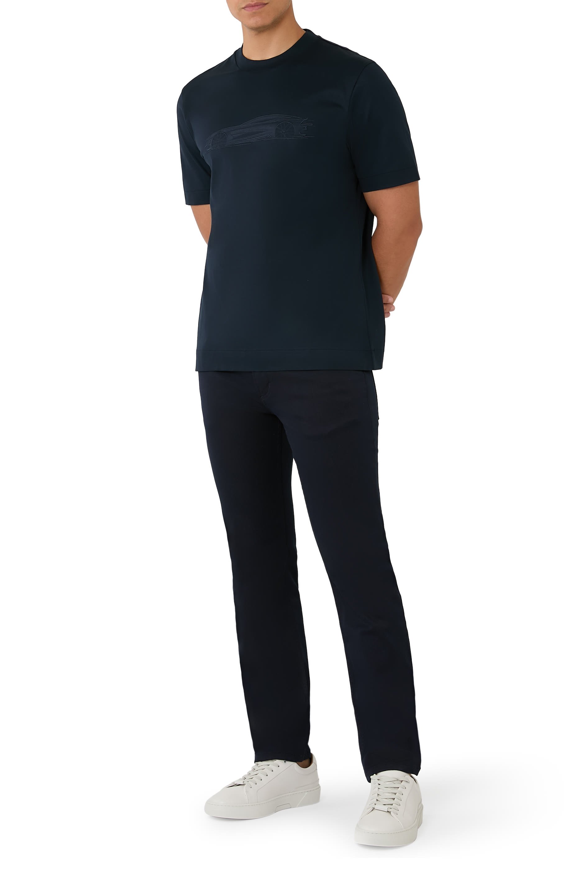 تيشيرت بوس &times; أستون مارتن قطن ممرسر