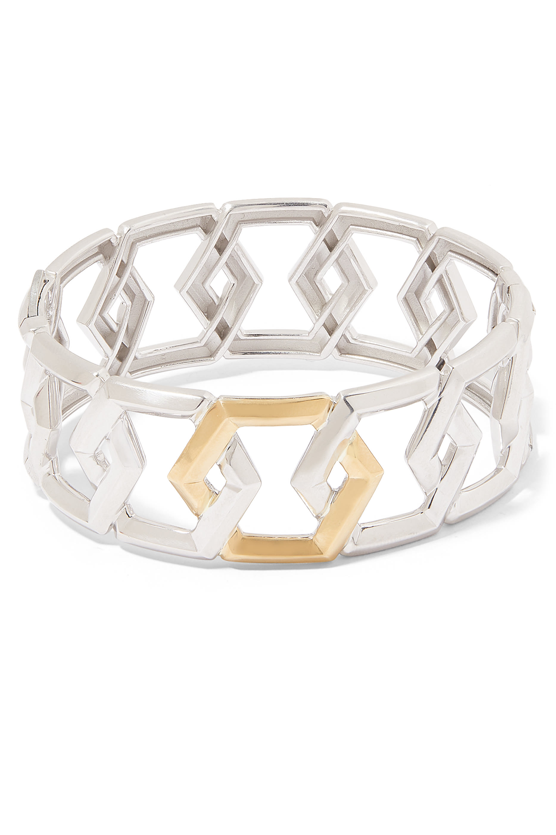 سوار كارلايل فضة إسترلينية وذهب أصفر عيار 18