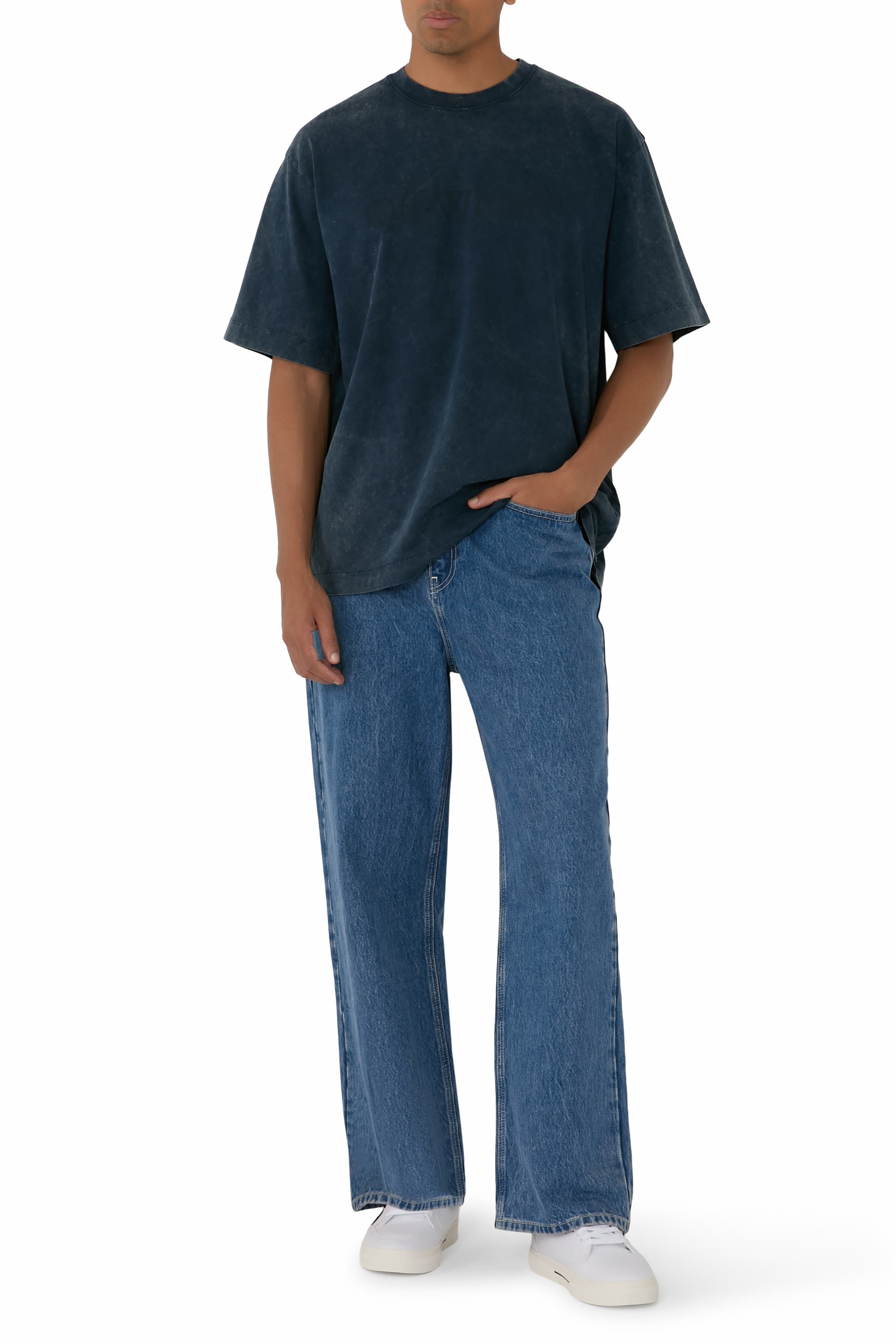 تشيرت لاندري سكيت بشعار الماركة