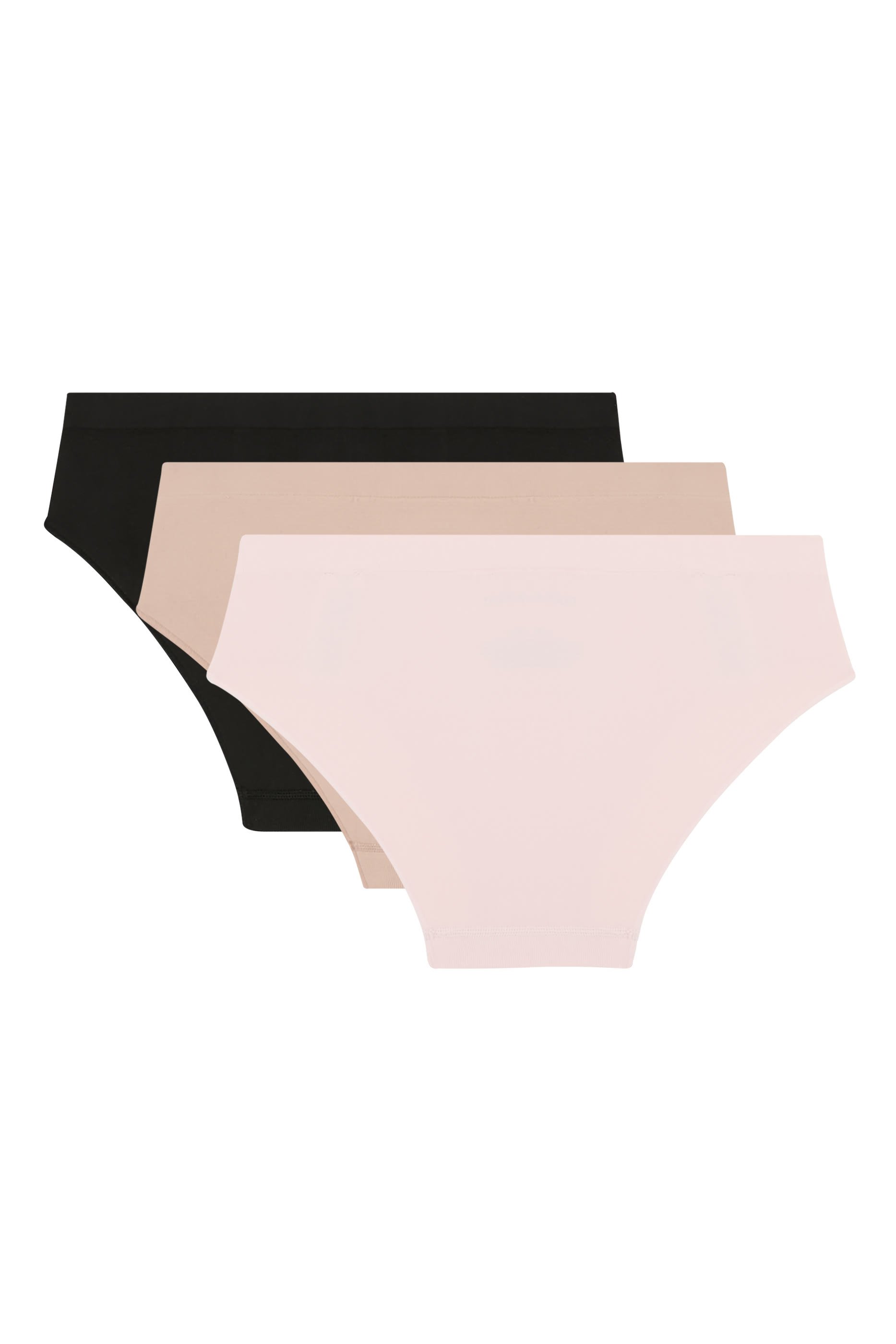 طقم قطع بيكيني سفلية بخصر مطاطي قماش مقوى