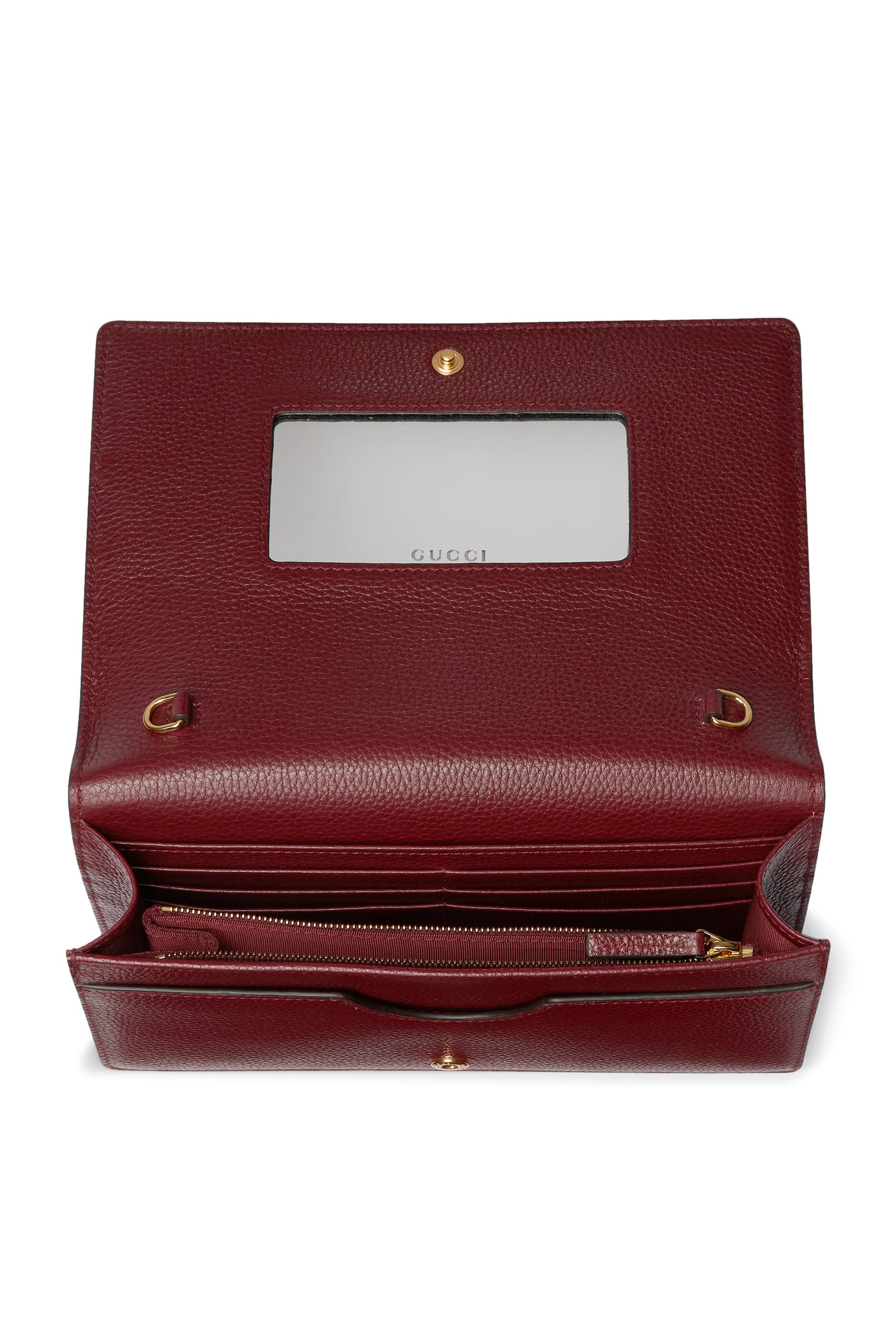 حقيبة مارمونت صغيرة مقسمة لألوان بسلسلة وشعار حرفي الماركة