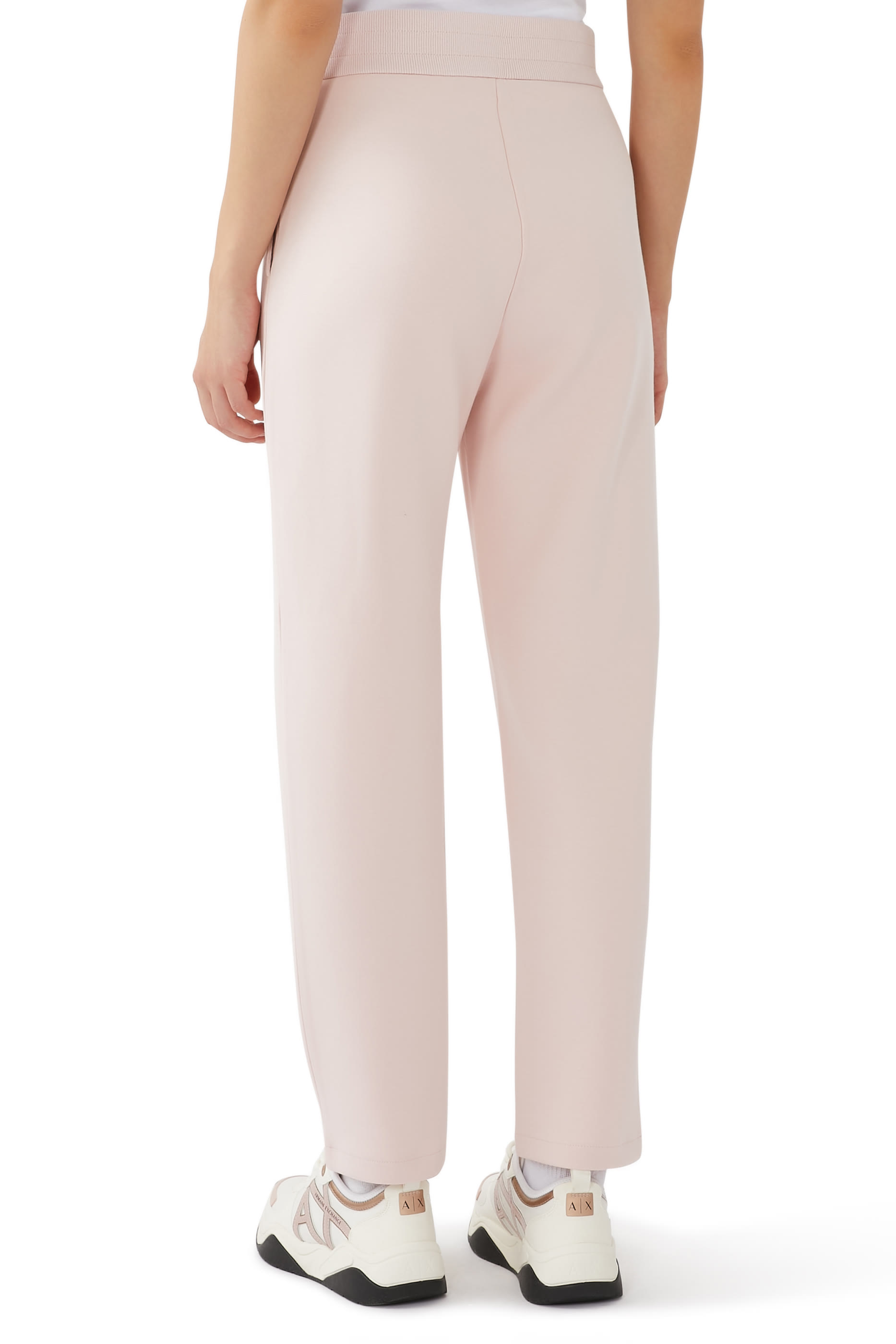 بنطال رياضي بشعار الماركة مزين بأحجار الراين