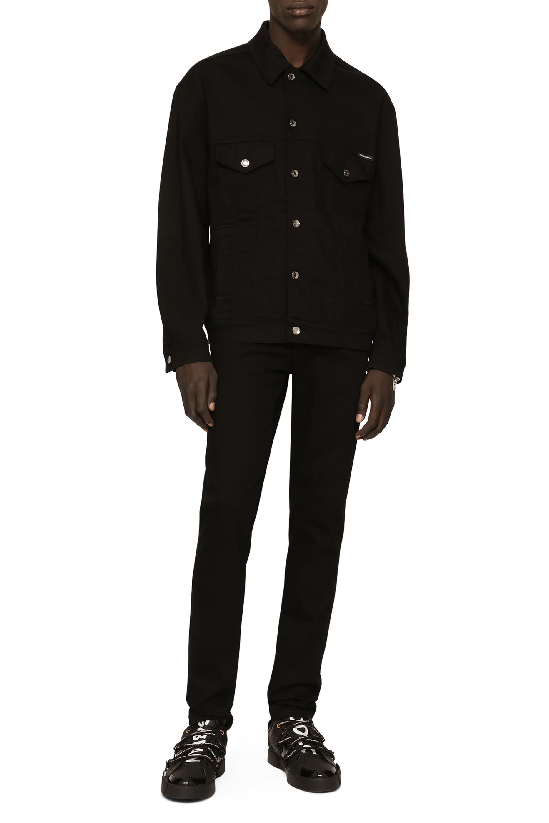 جاكيت دنيم مطاطي