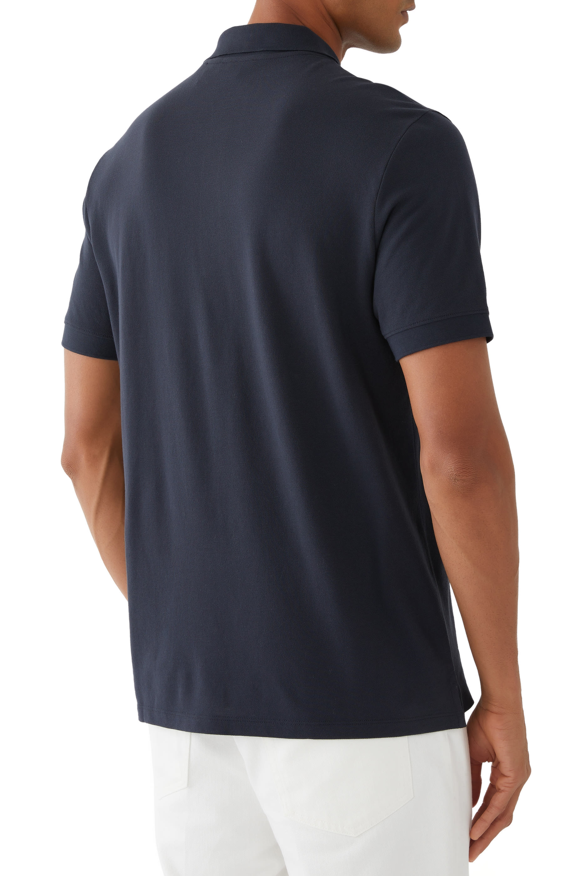 قميص بولو بأكمام قصيرة قماش بيكيه