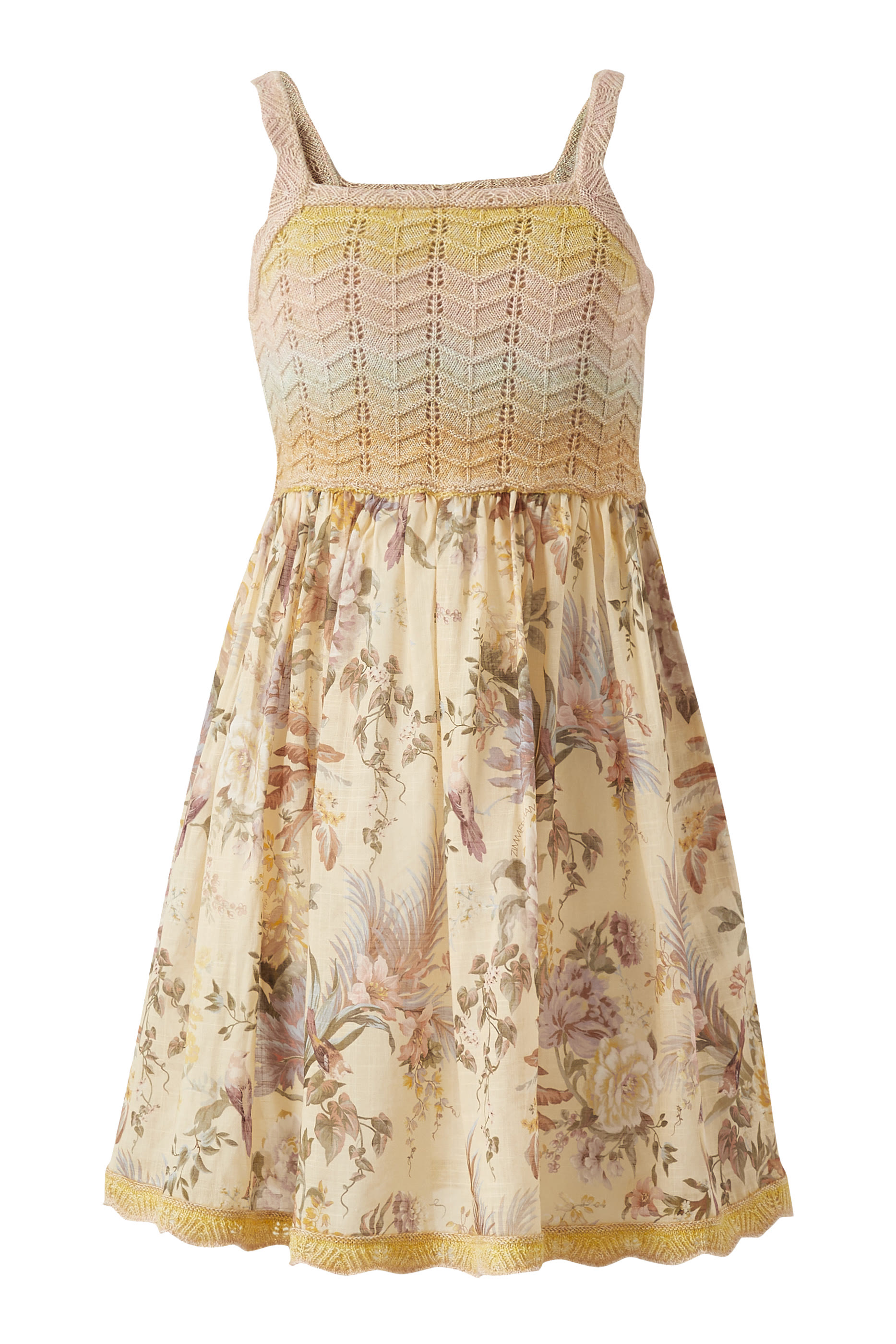 فستان تالو منسوج بطبعات للأطفال