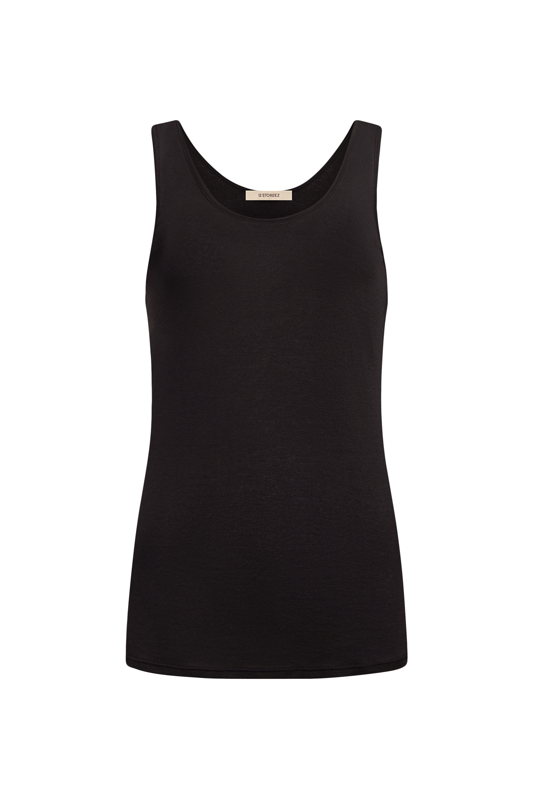 بلوزة بلا أكمام قطن شفاف