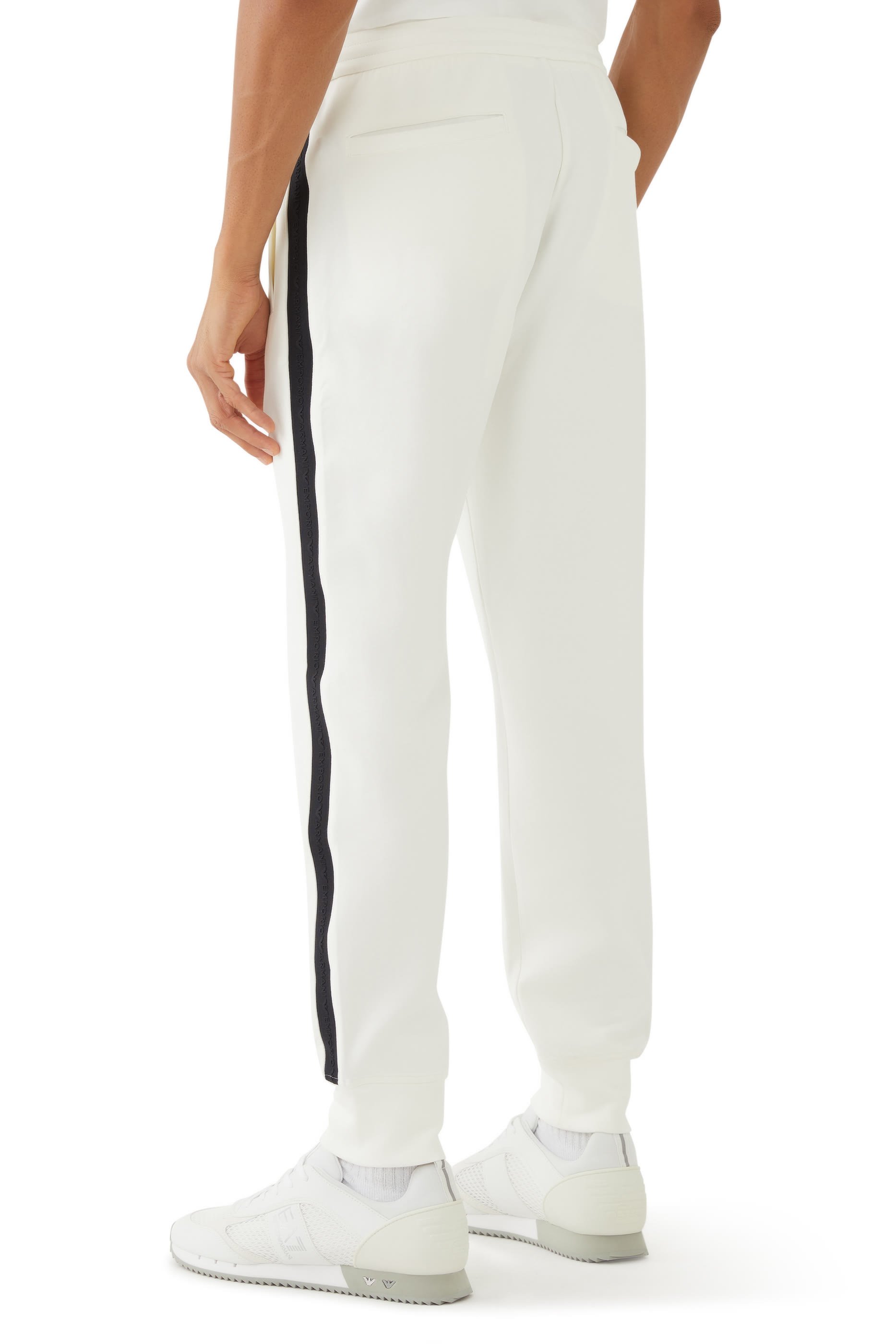 بنطال رياضي بشريط بشعار الماركة