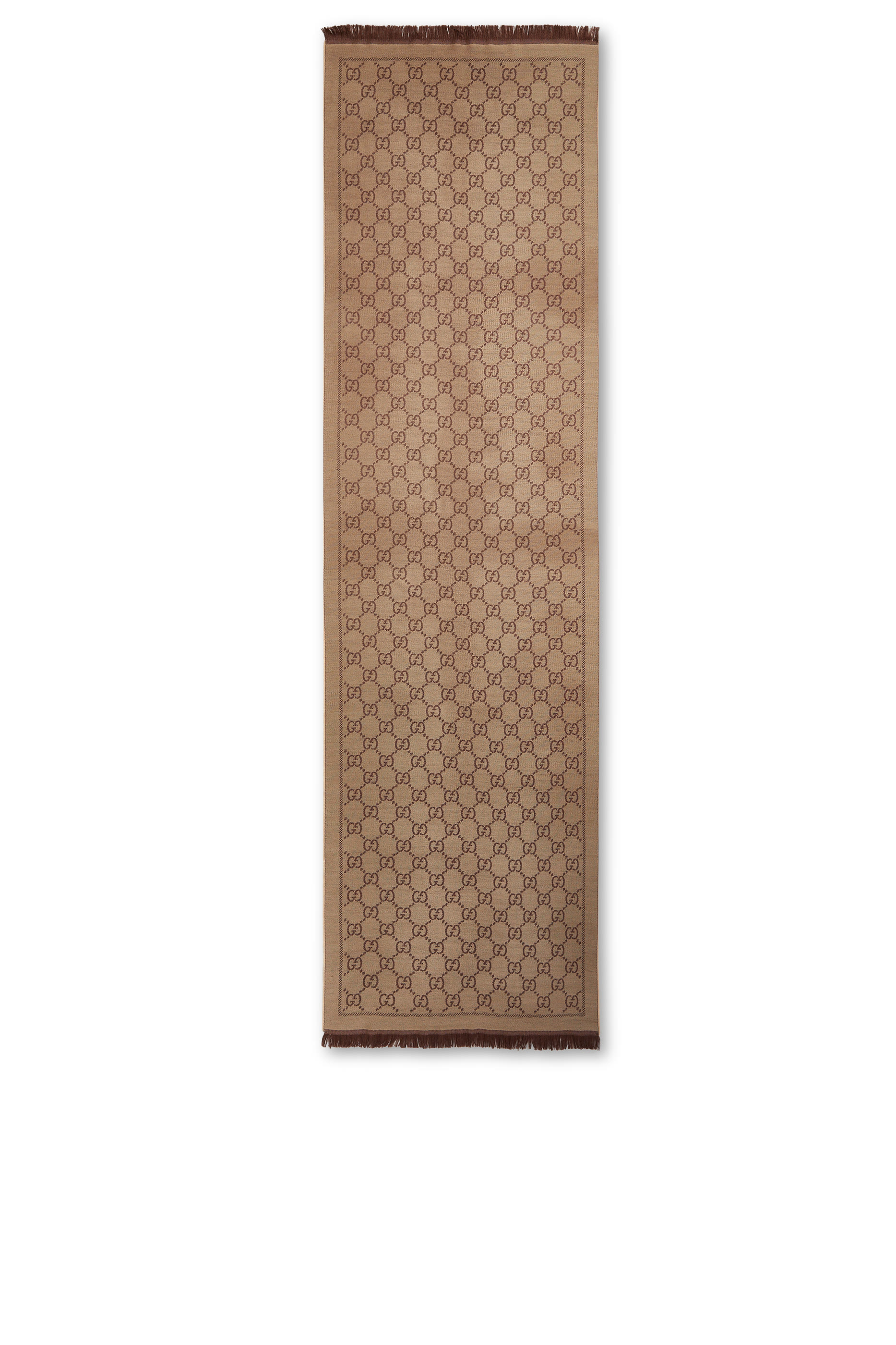 وشاح صوف جاكار بنقشة شعار GG