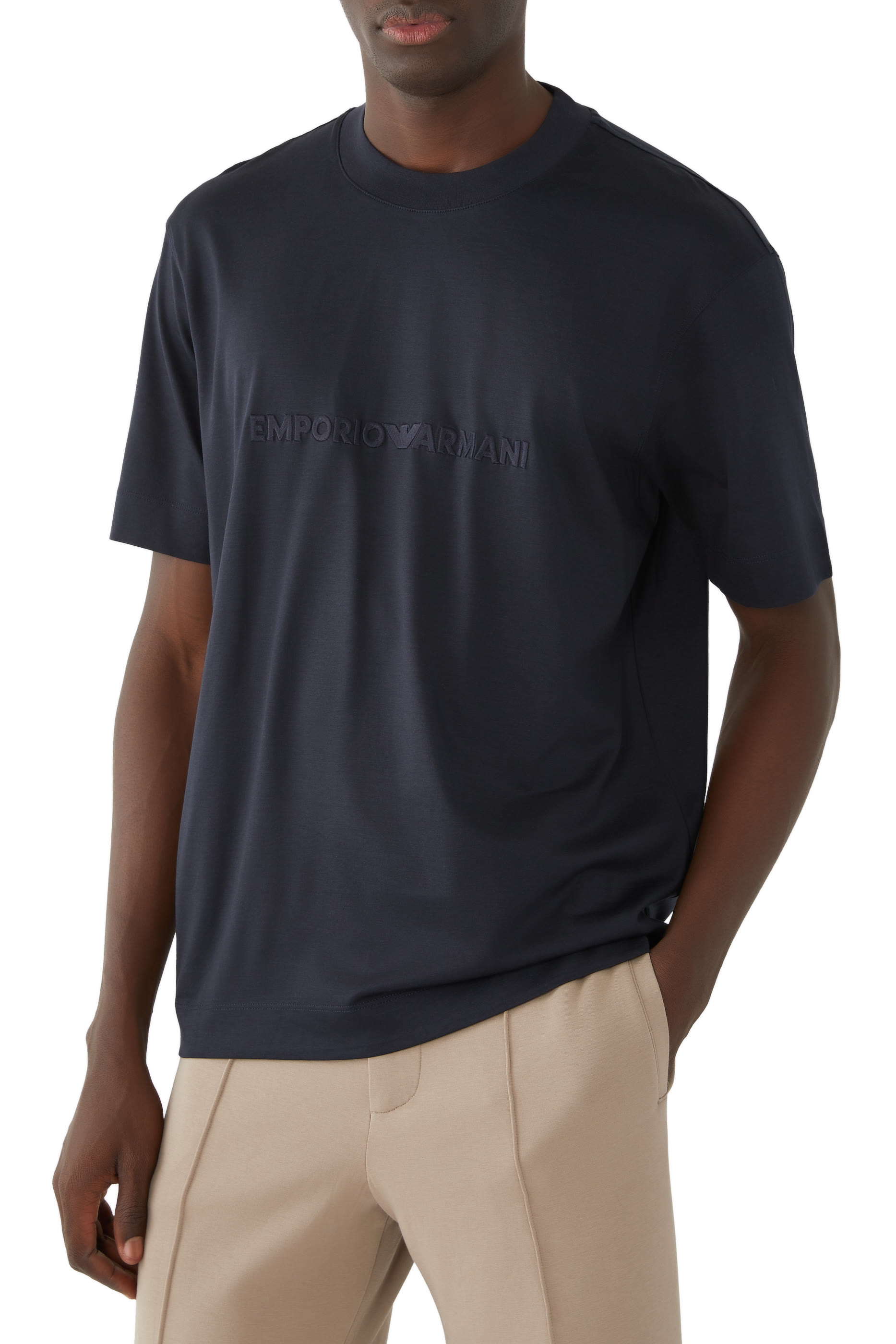 تيشيرت بشعار الماركة بحجم كبير تانسل