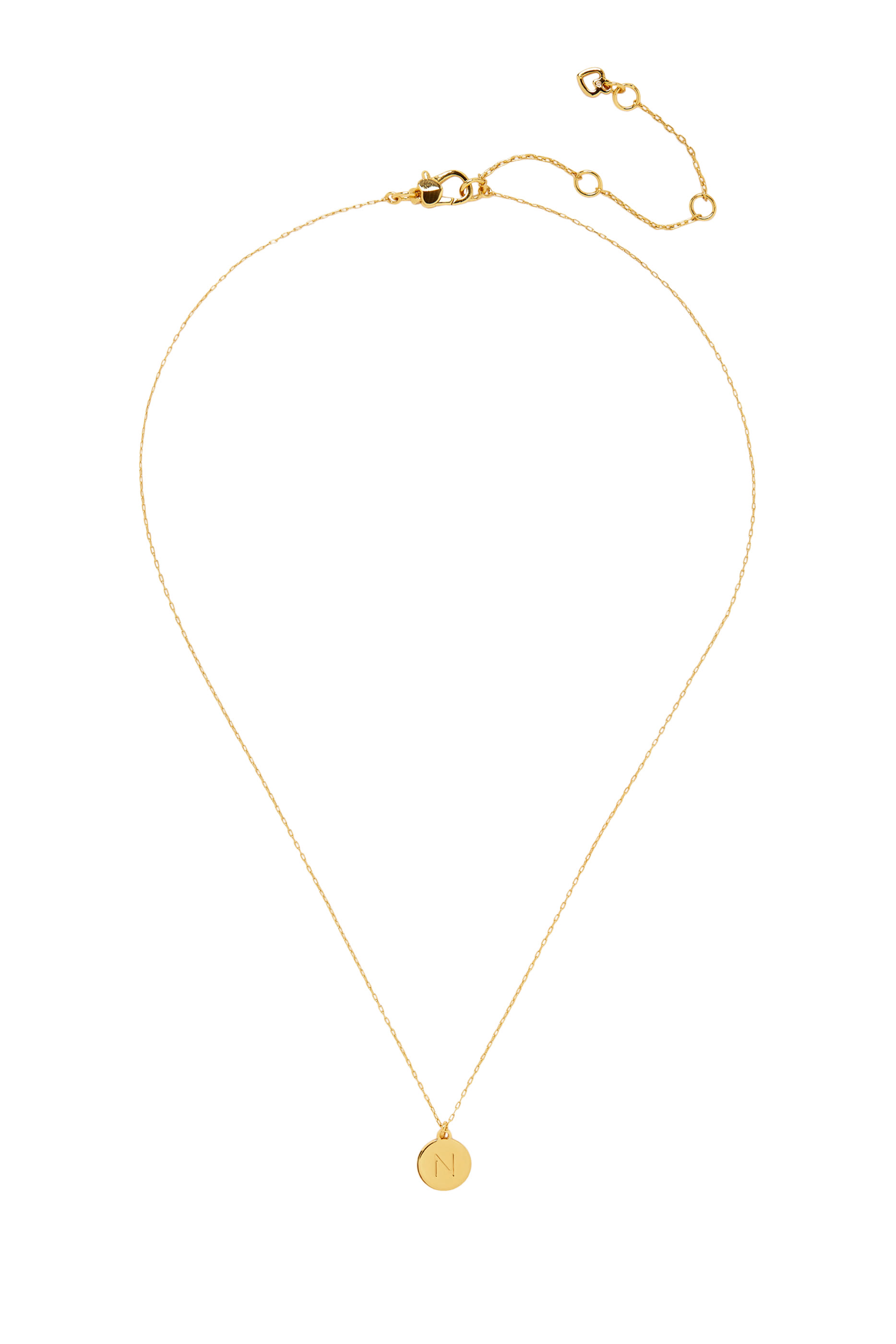 Initial &lsquo;N&rsquo; Mini Pendant