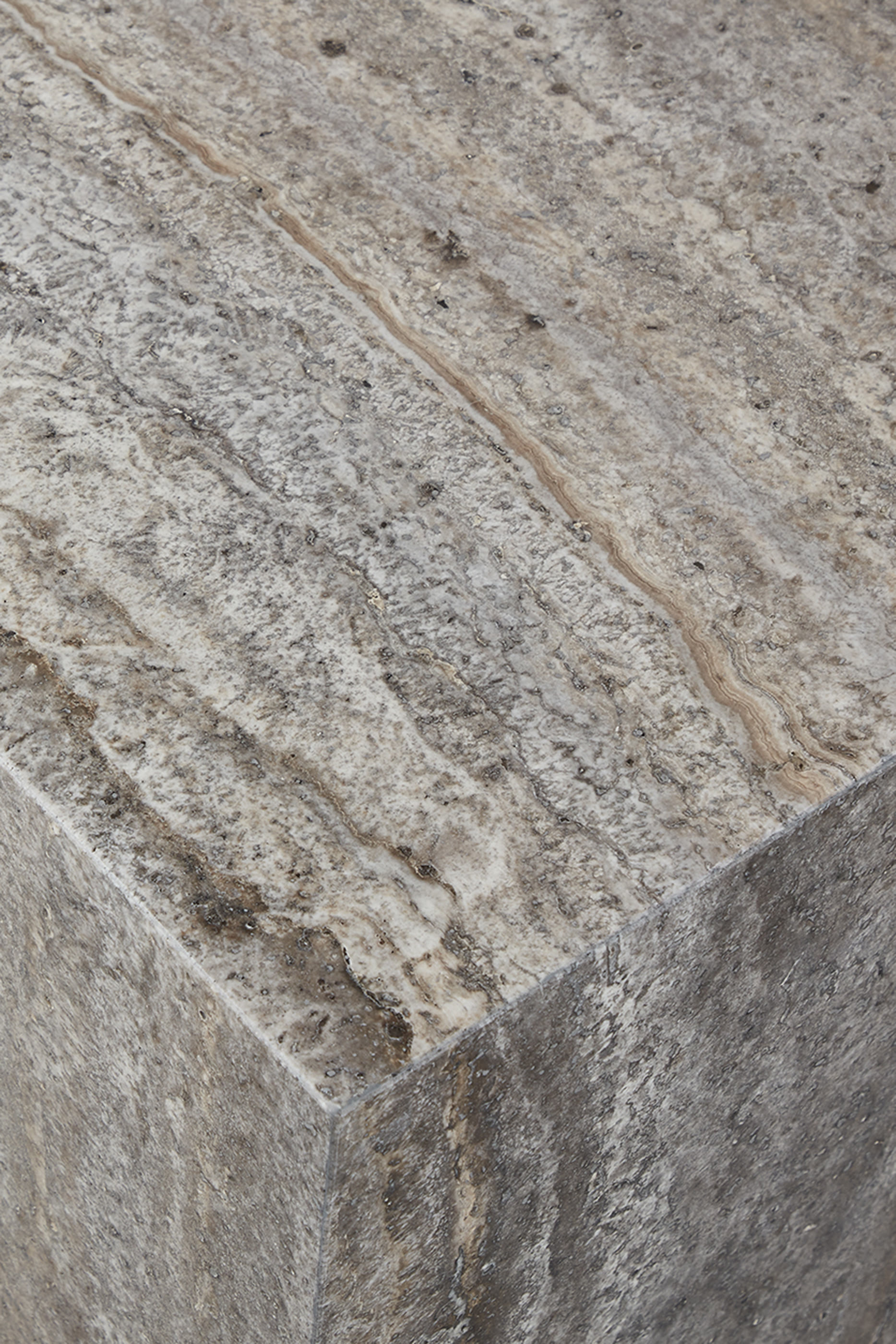 Travertine Siena Side Table