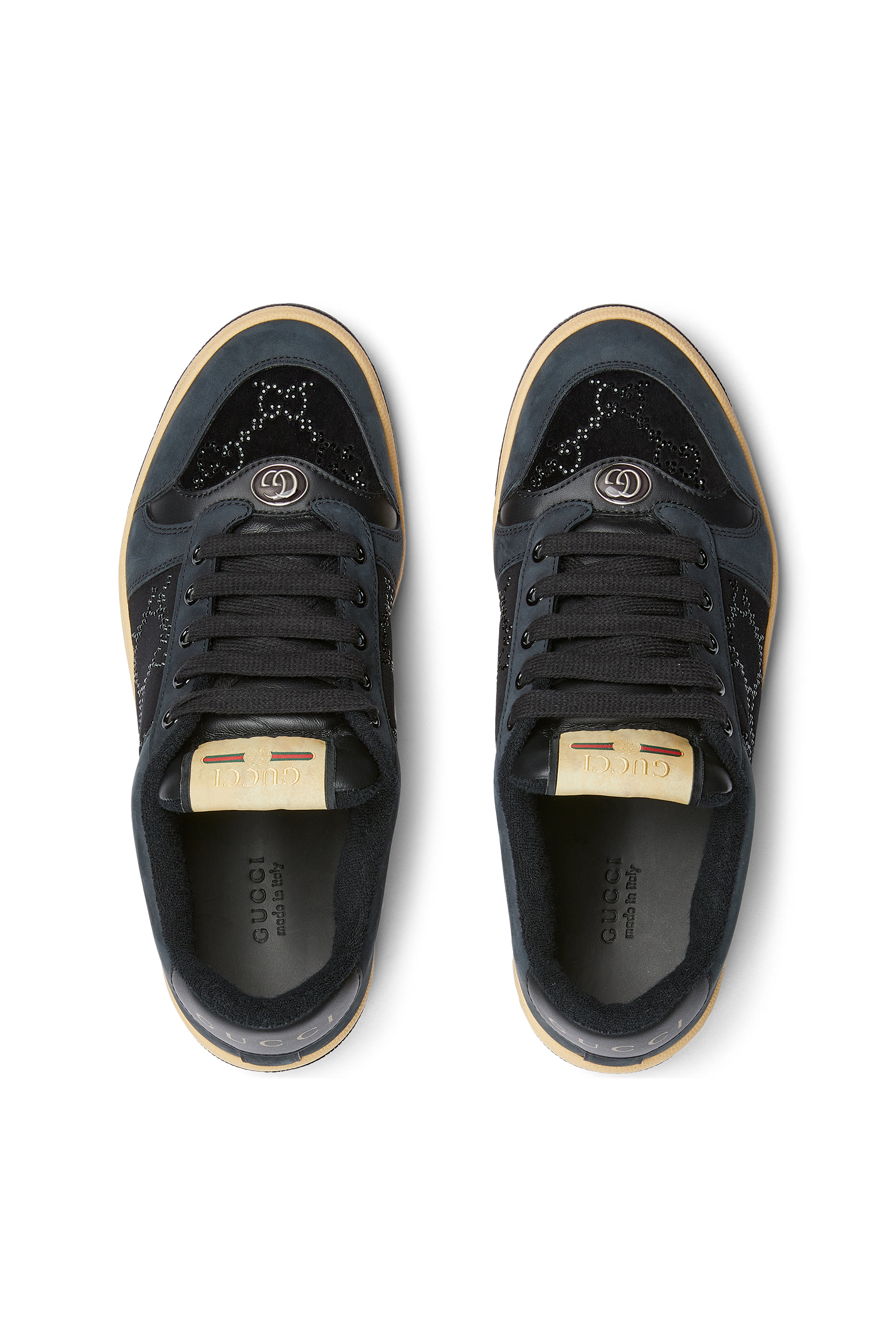 سنيكرز سكرينر 10 بشعار الماركة مرصع بكريستال