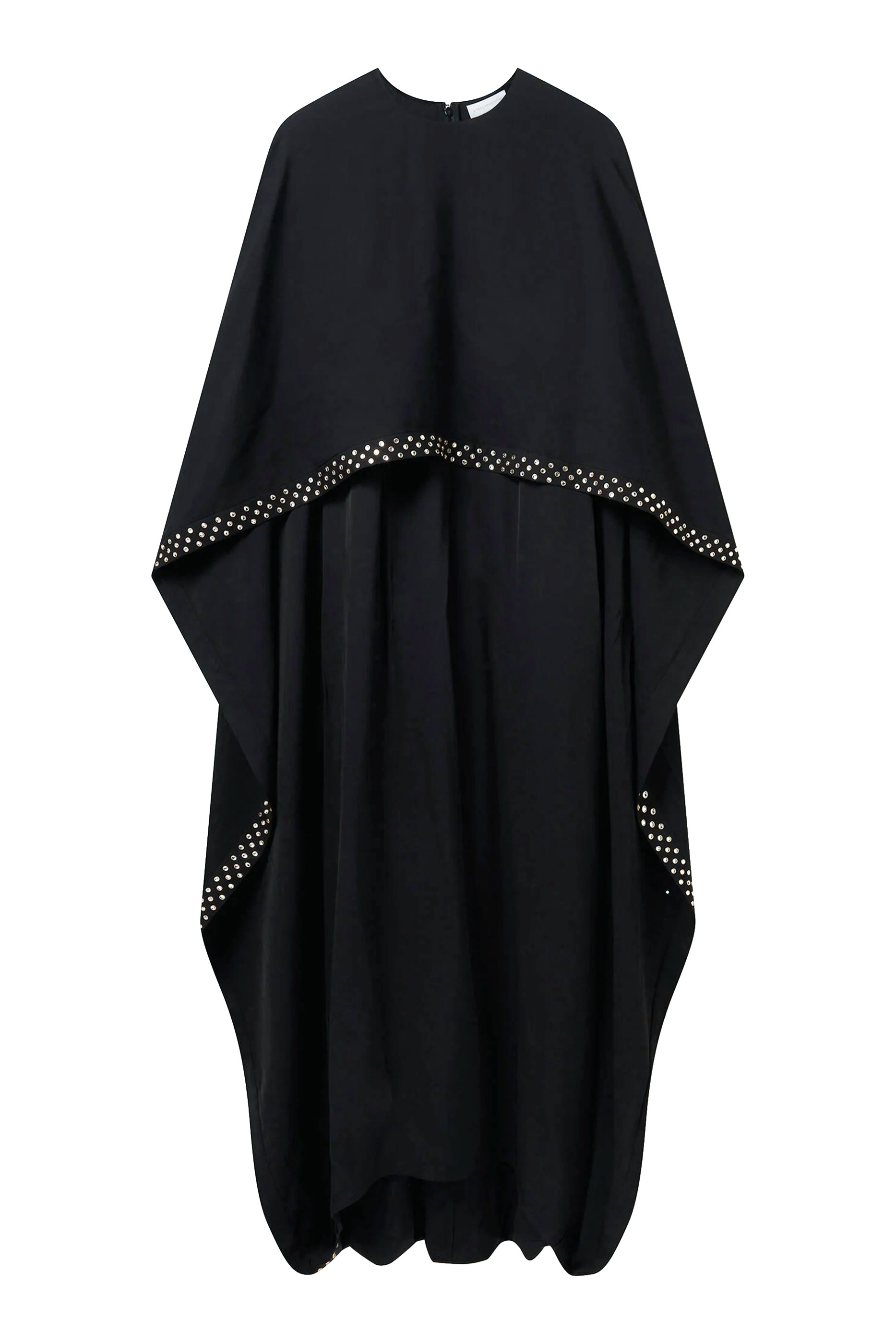 فستان سهرة بكاب مرصع بكريستال خال من الرصاص