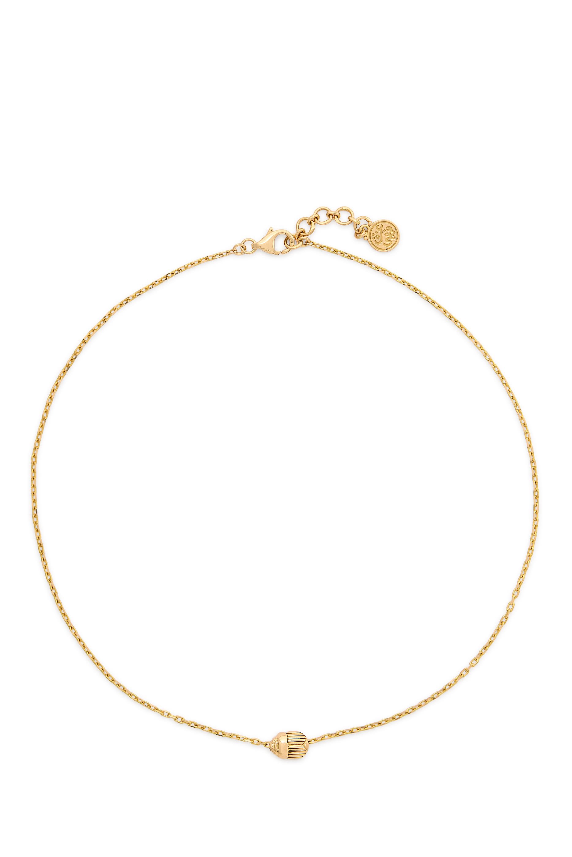 Solar Voyage Chain Necklace, 18k Yellow Gold