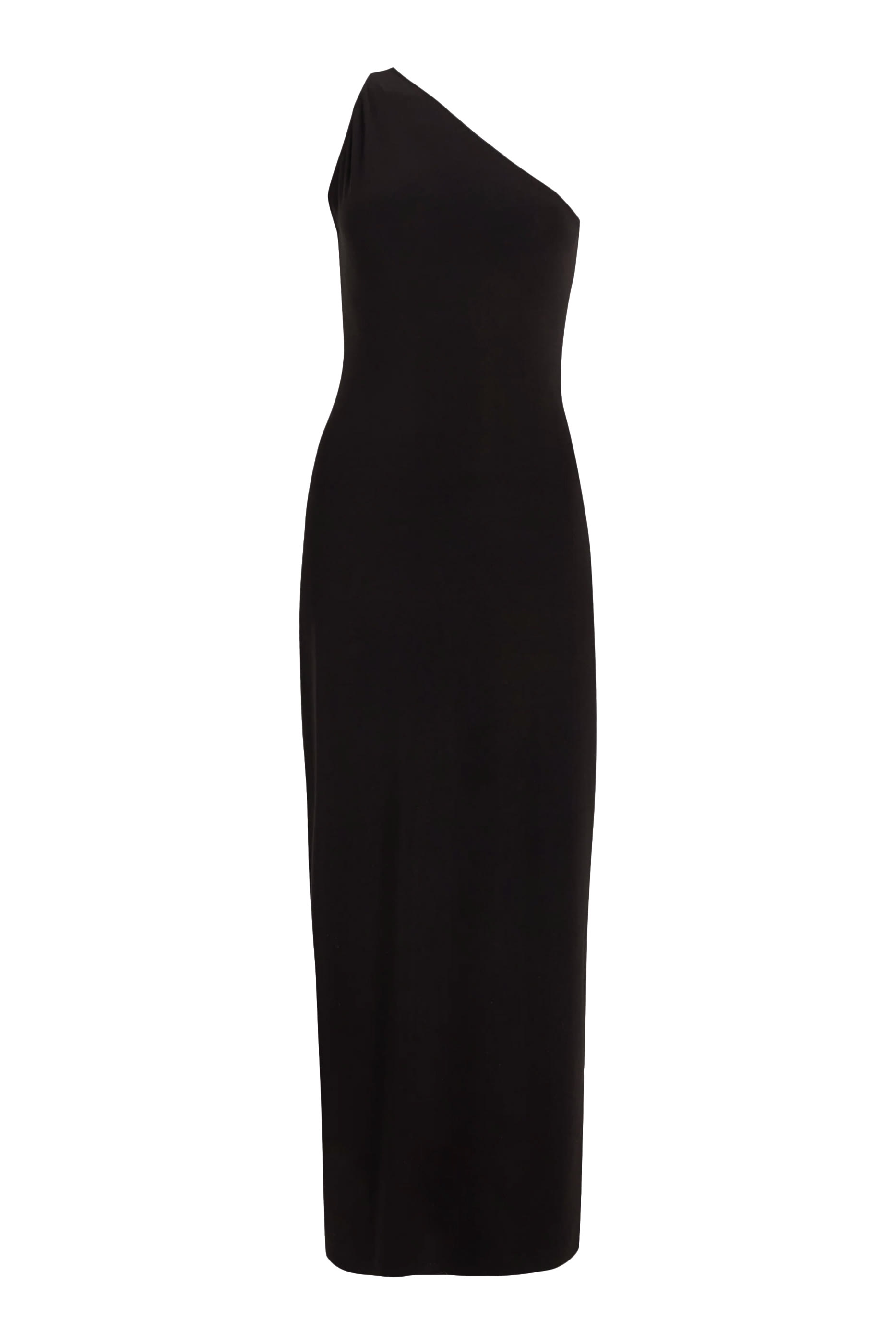 فستان طويل بكتف مكشوف