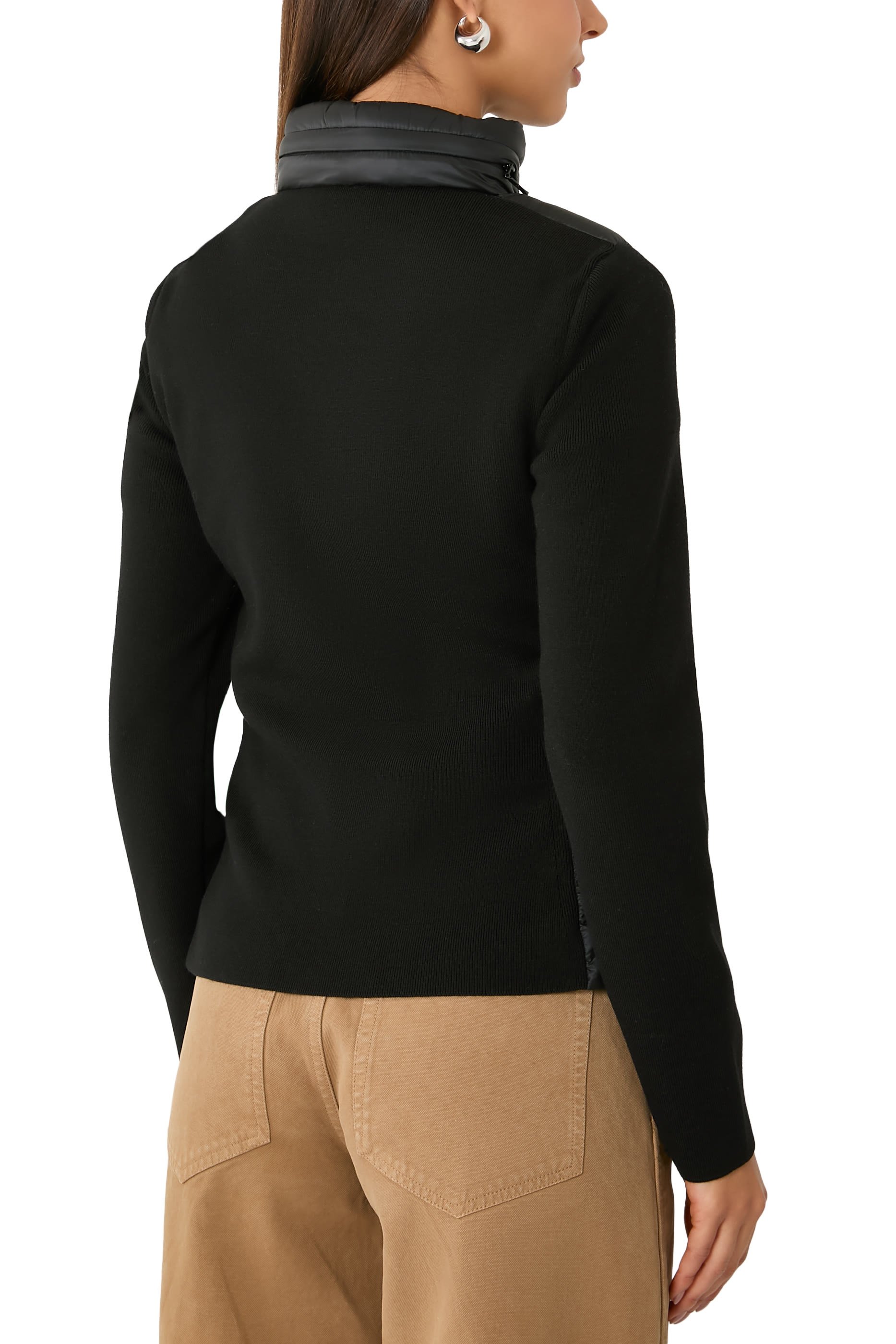 كارديجان مبطن بسحاب صوف