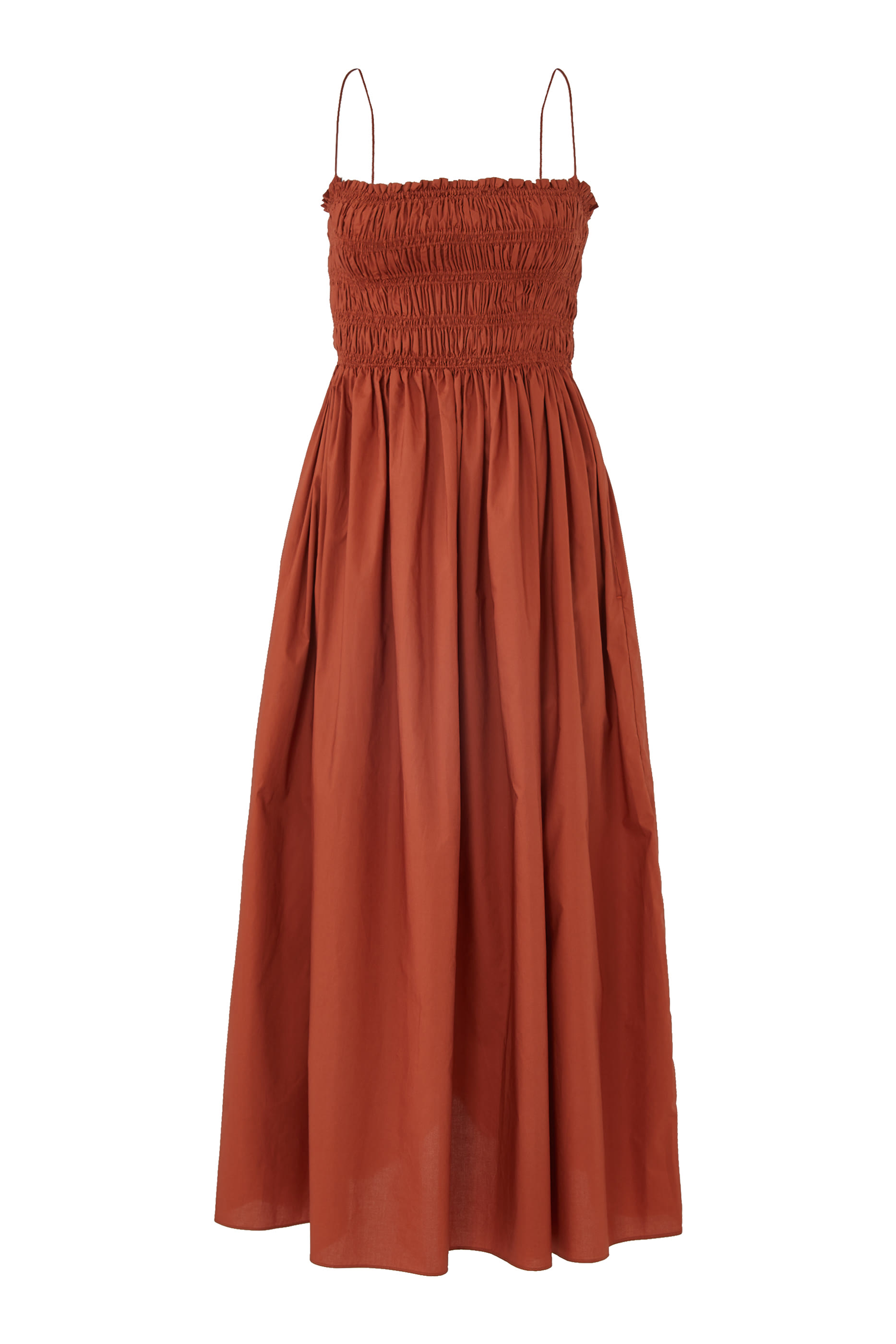 فستان بصدرية مكشكشة