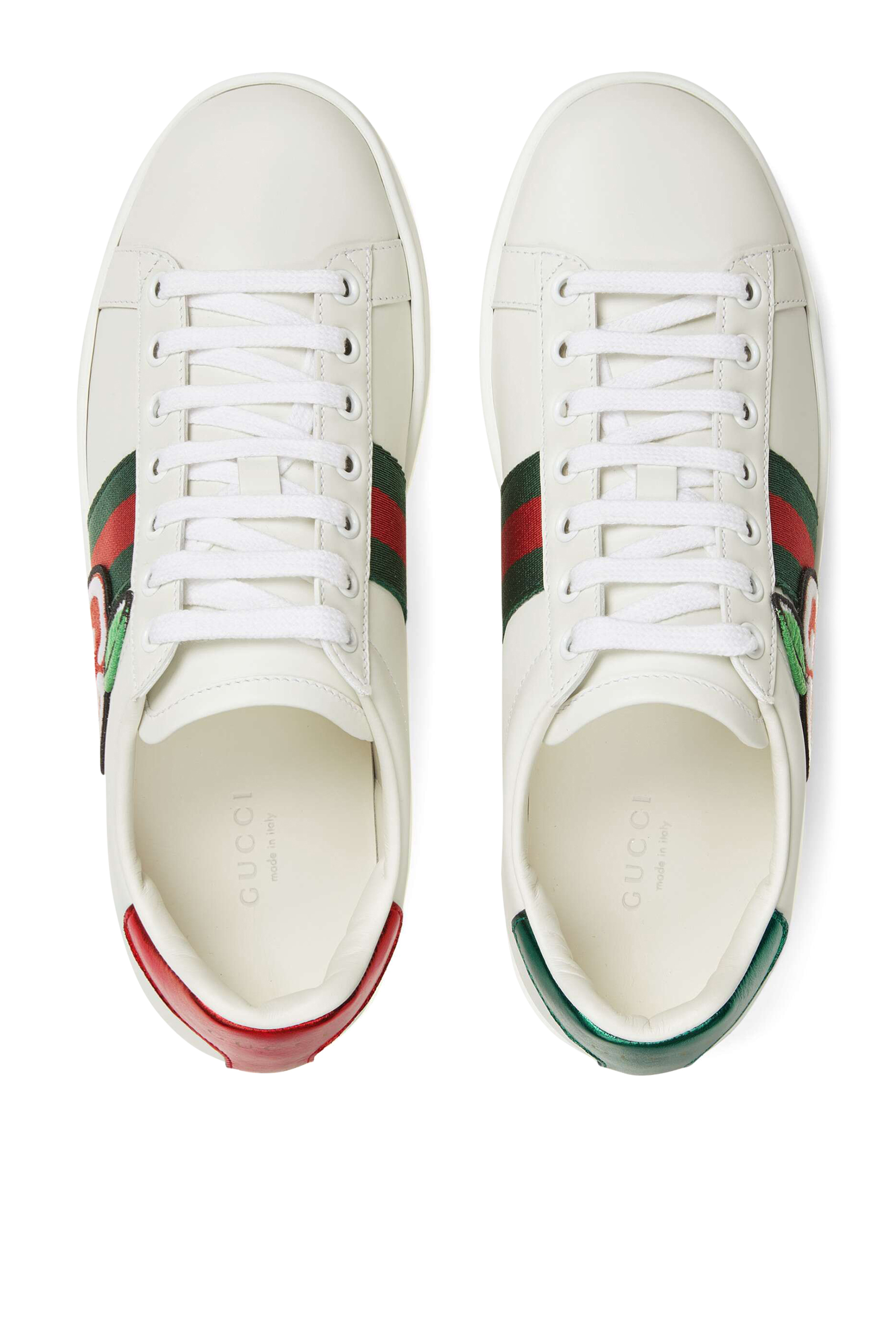 سنيكرز ايس بنقشة شعار GG وتفاح