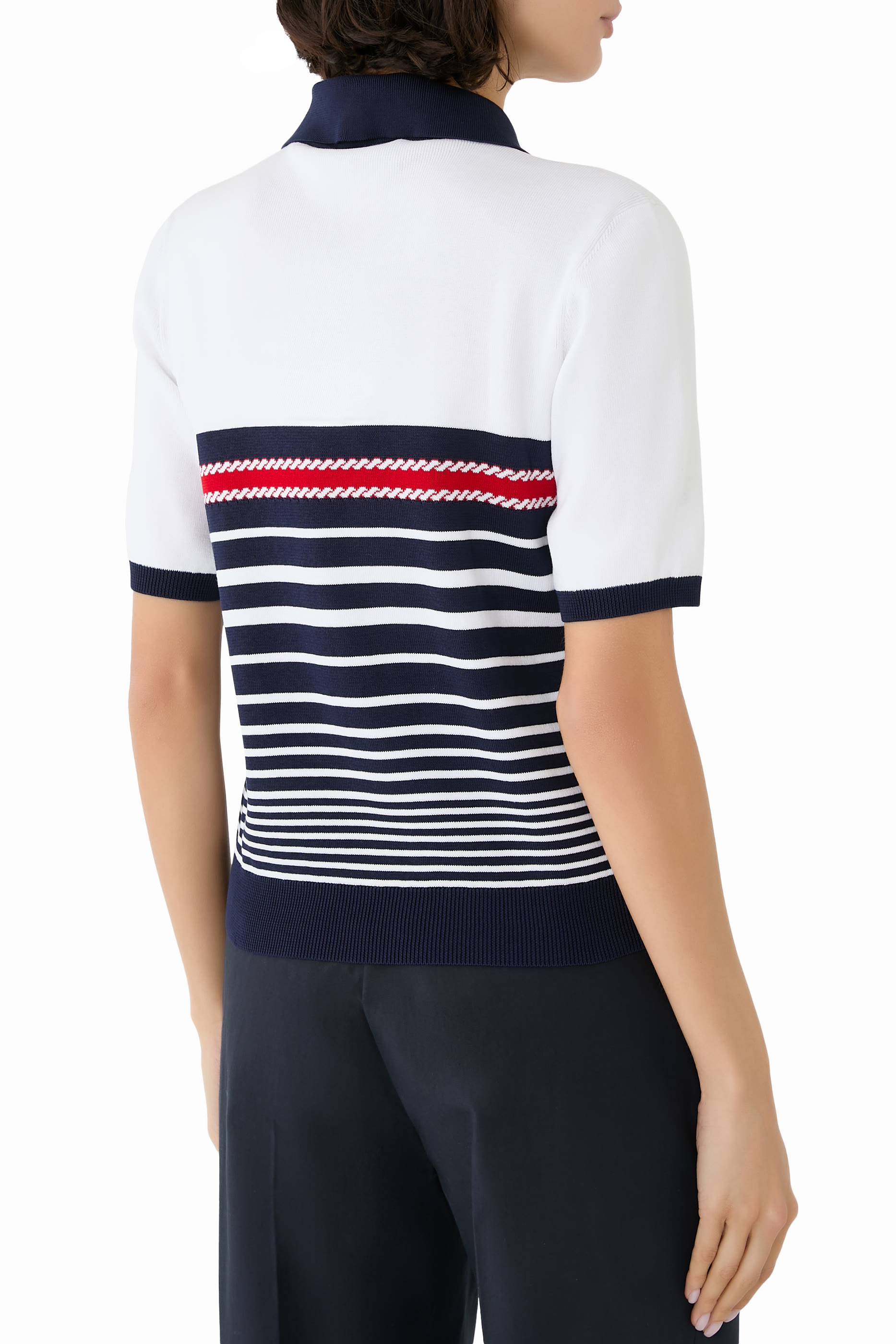 بلوزة بولو بحياكة قطن