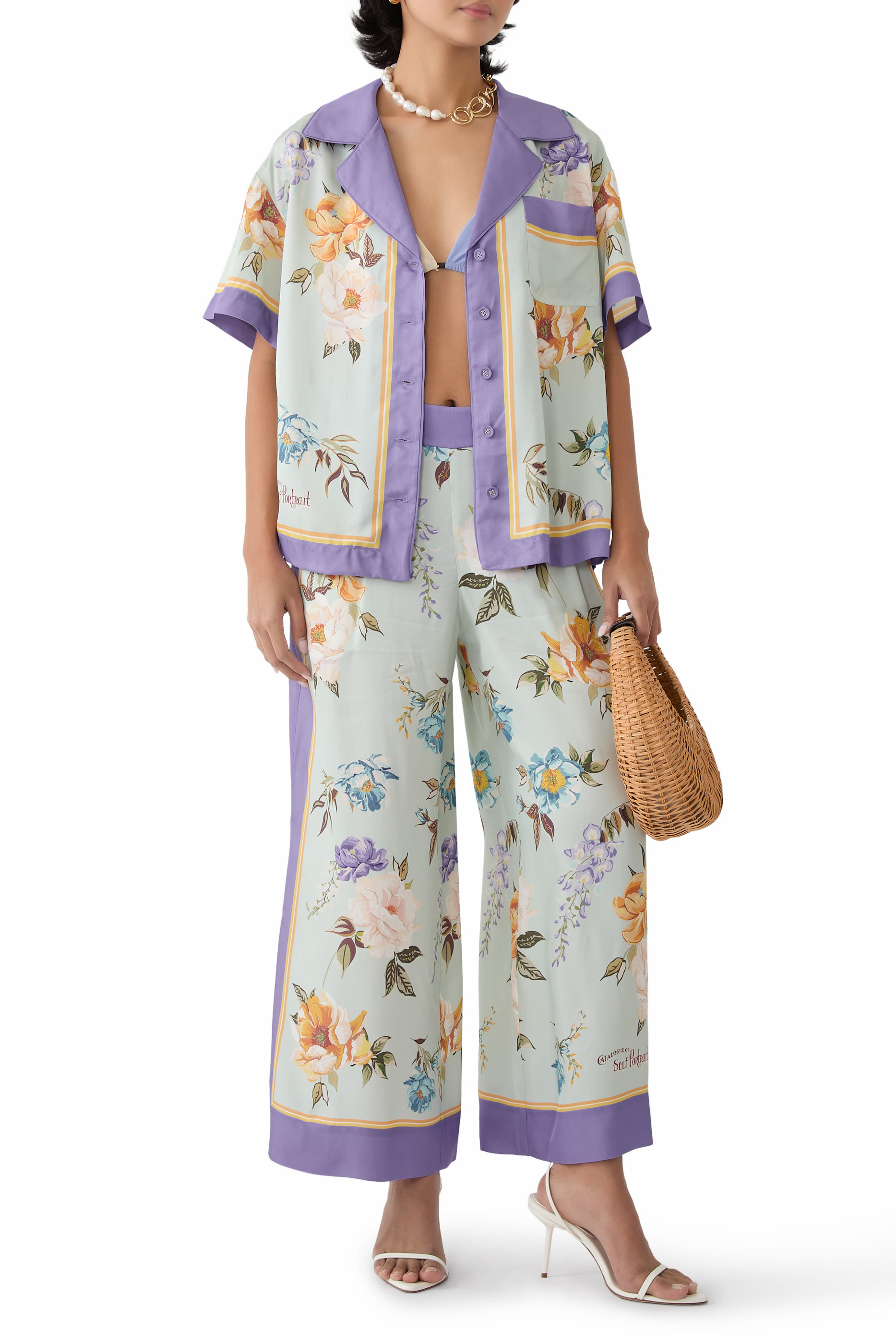 قميص بنقشة زهور فيسكوز