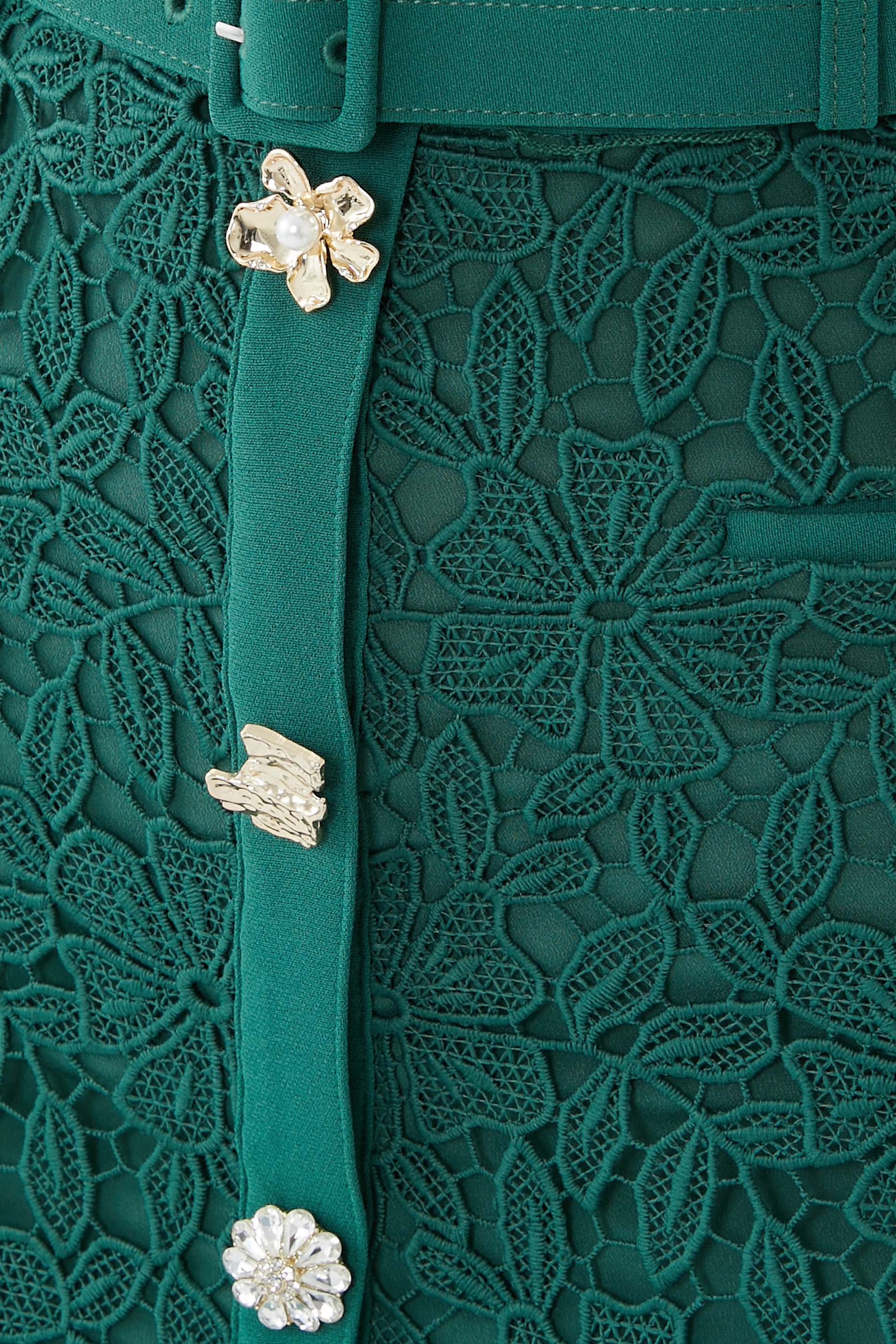 تنورة متوسطة الطول دانتيل جوبير